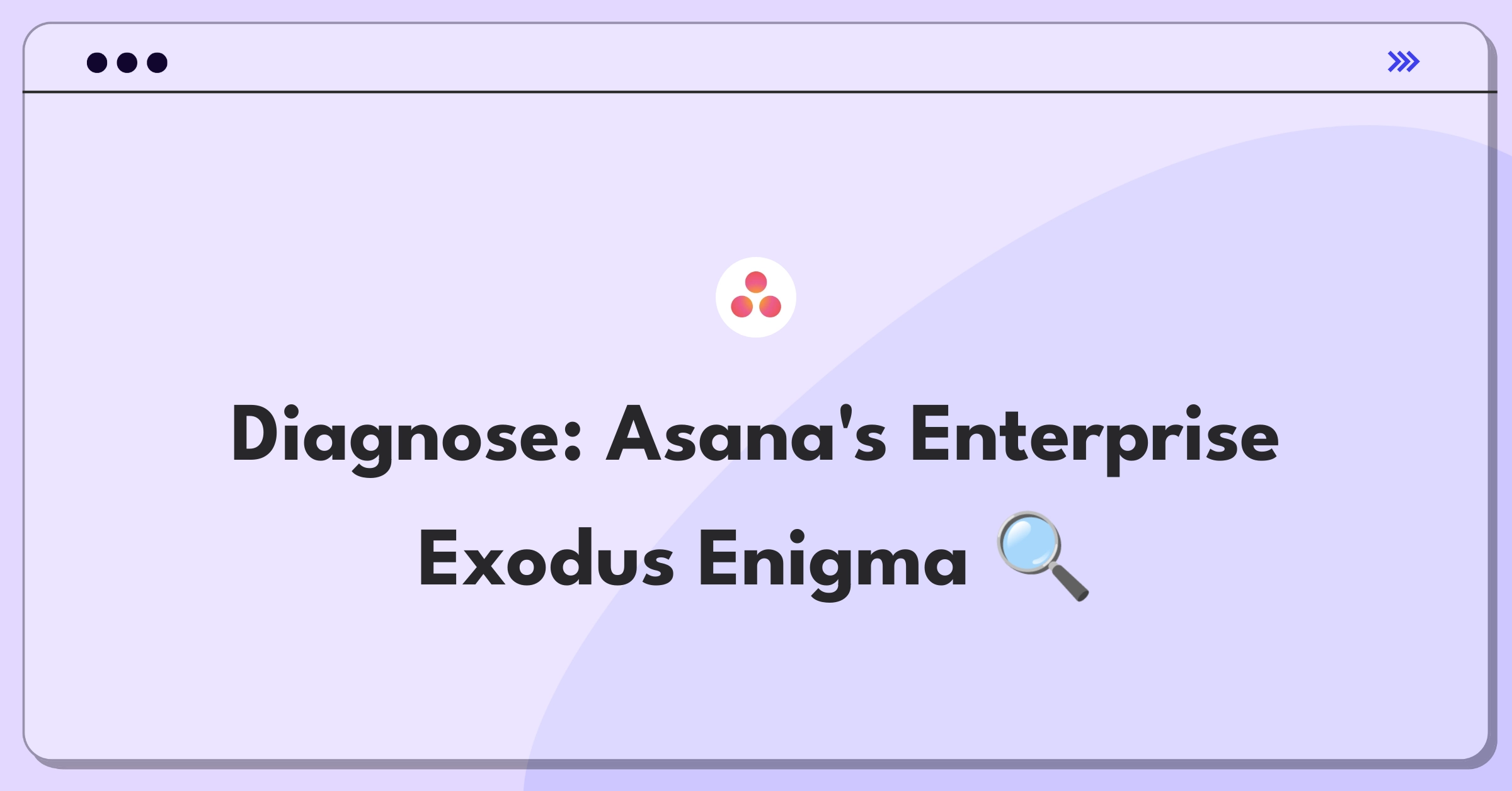 Product Management Root Cause Analysis Question: Investigating sudden increase in Asana enterprise account churn