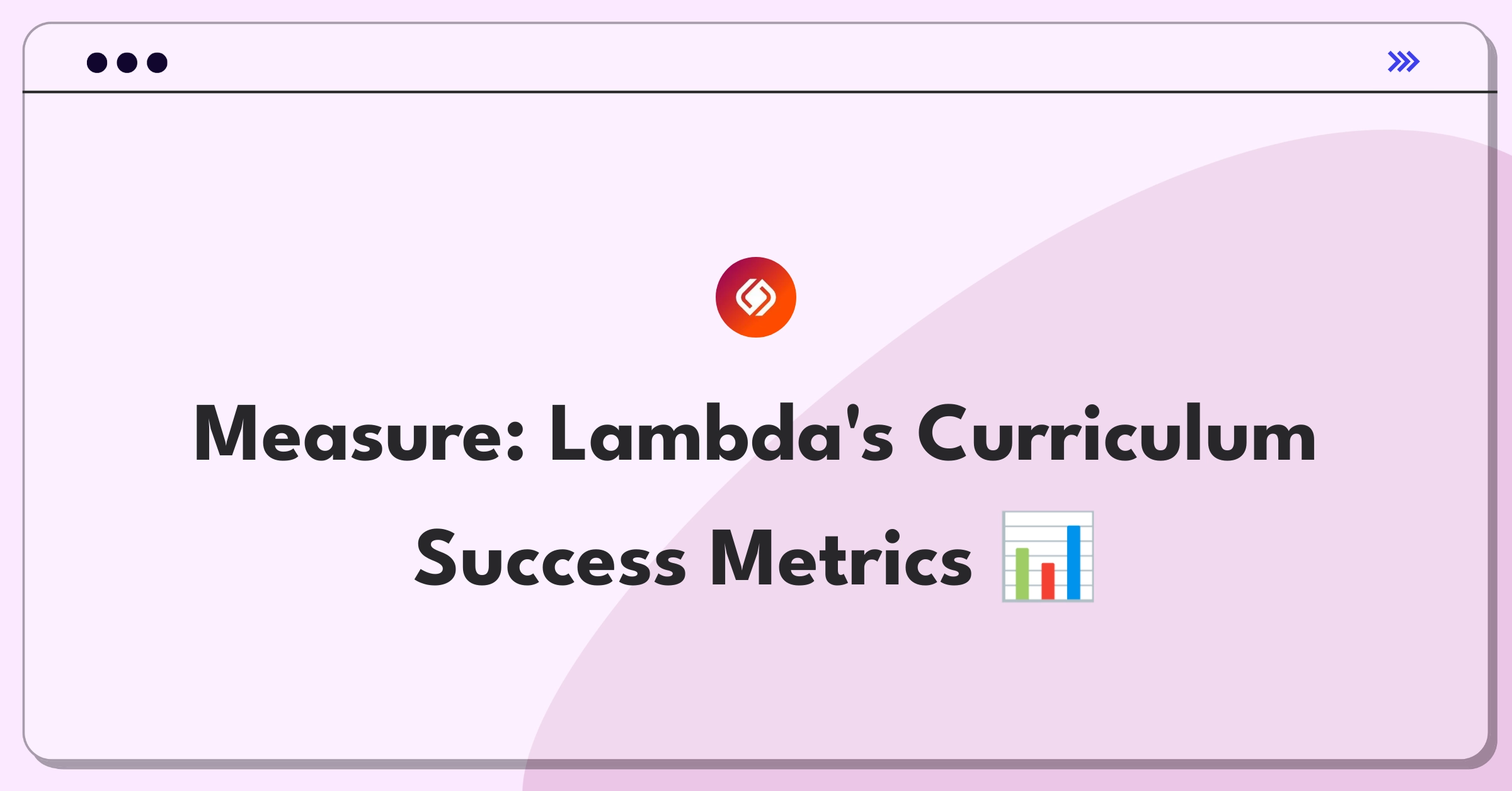 Product Management Success Metrics Question: Defining success for Lambda School's online curriculum delivery system