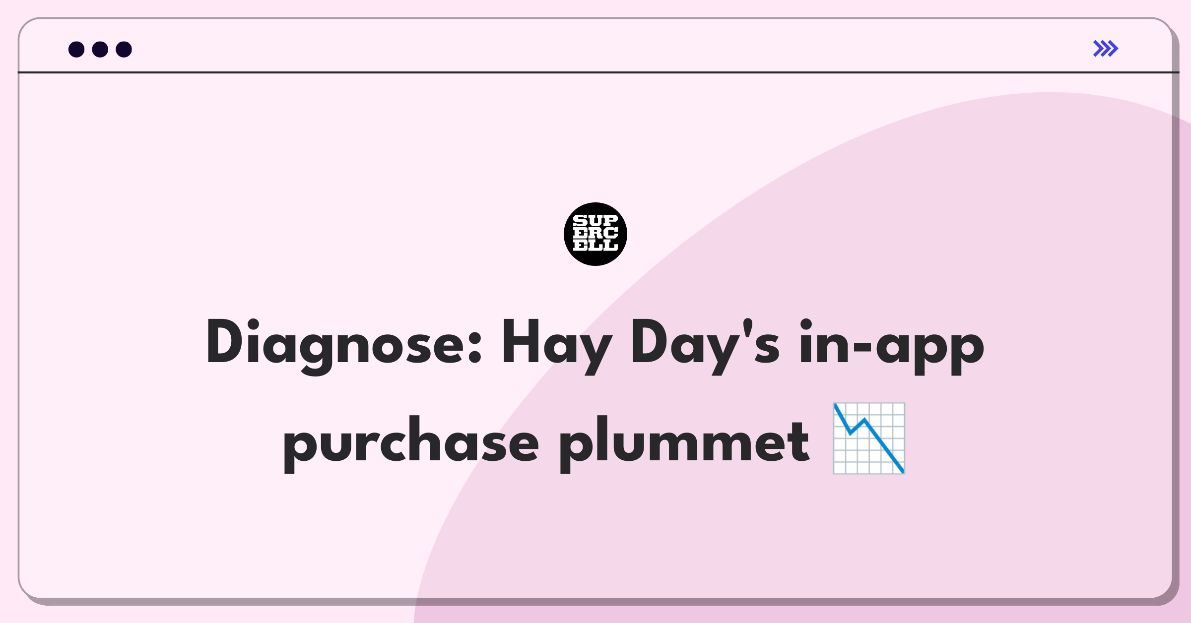 Product Management Root Cause Analysis Question: Investigating sudden decrease in Hay Day's in-app purchases