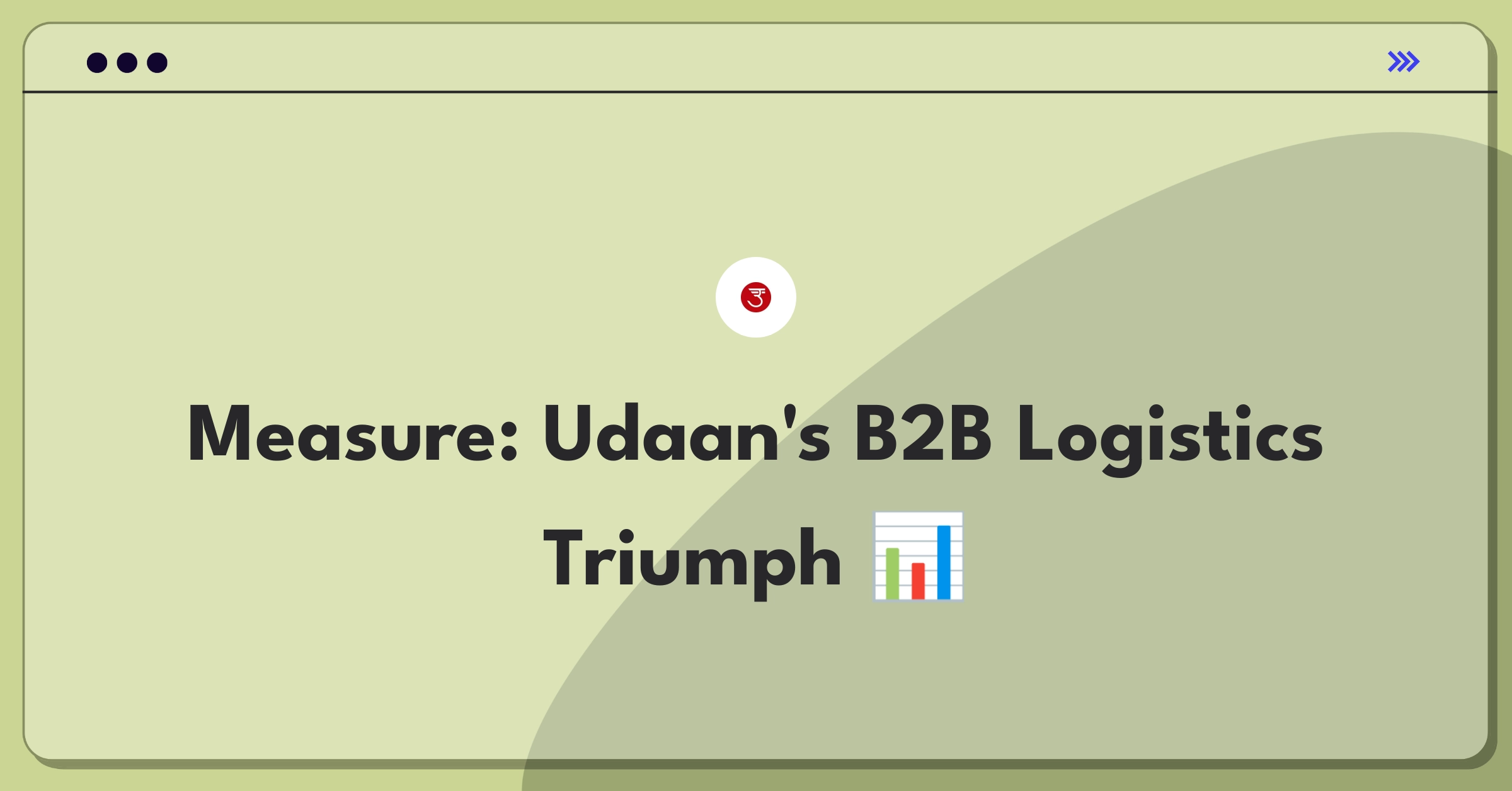 Product Management Analytics Question: Defining success metrics for Udaan's B2B logistics service