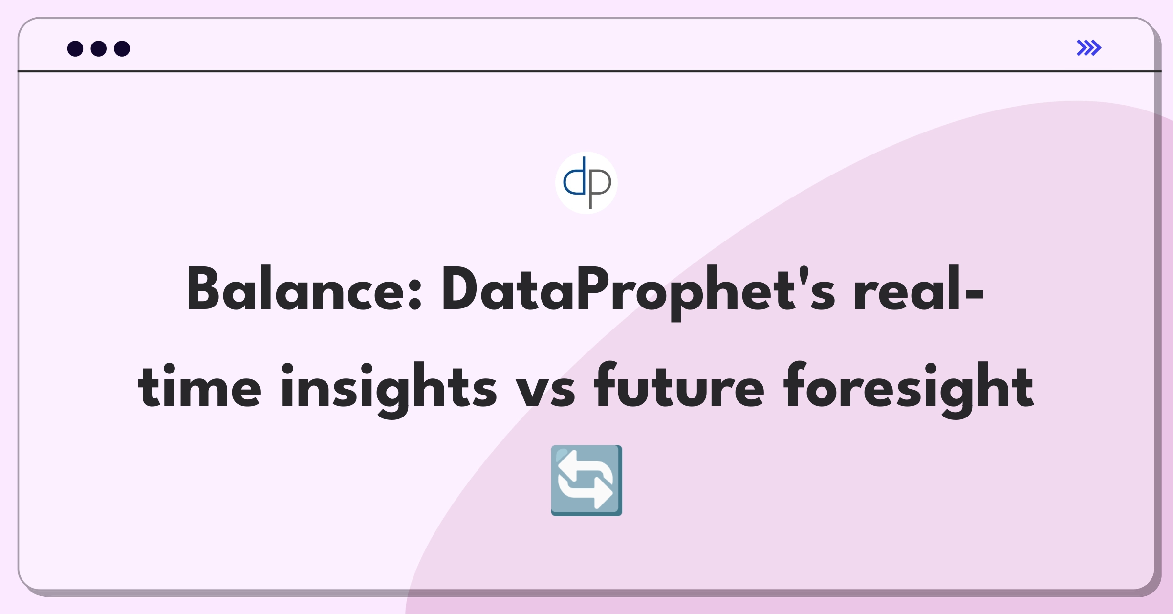 Product Management Trade-off Question: DataProphet's analytics and forecasting prioritization dilemma visualized