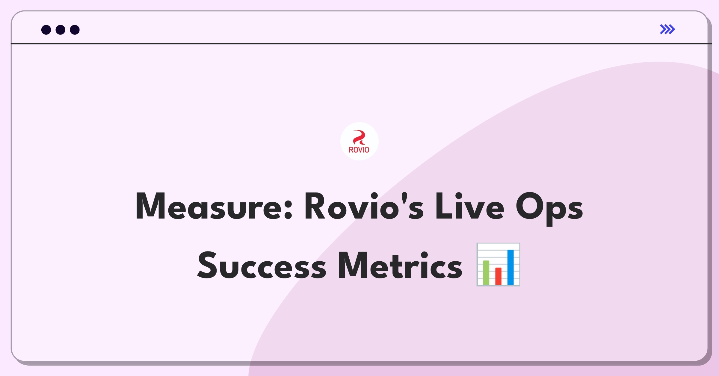 Product Management Analytics Question: Evaluating mobile game live operations metrics for Rovio