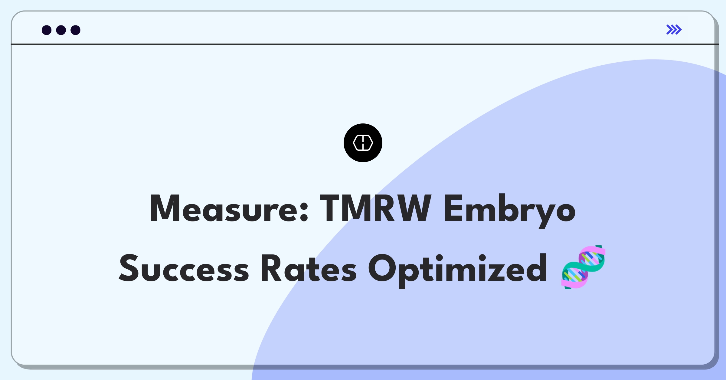 Product Management Success Metrics Question: Evaluating IVF embryo management system performance