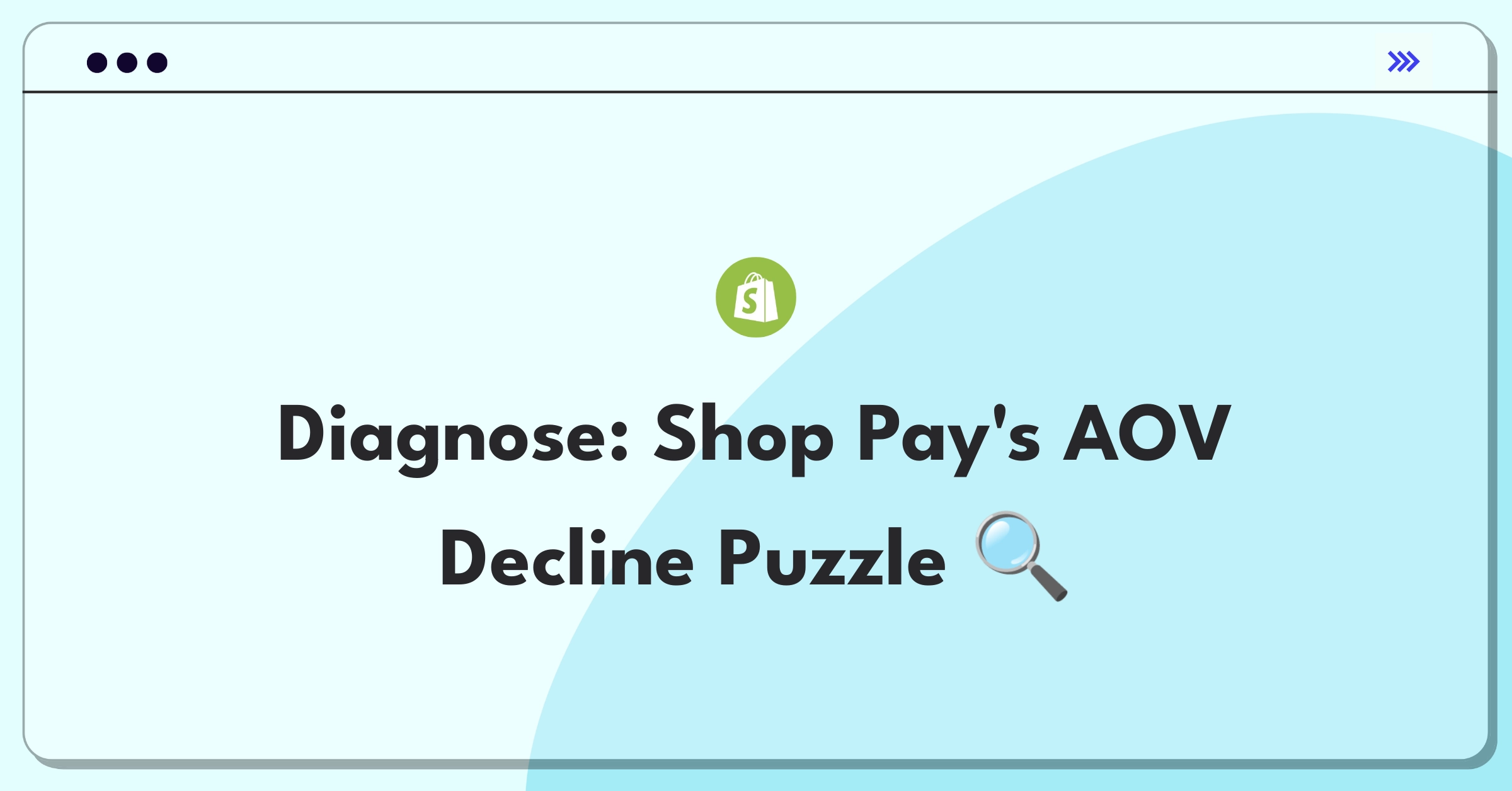 Product Management Root Cause Analysis Question: Investigating Shopify's Shop Pay average order value decrease