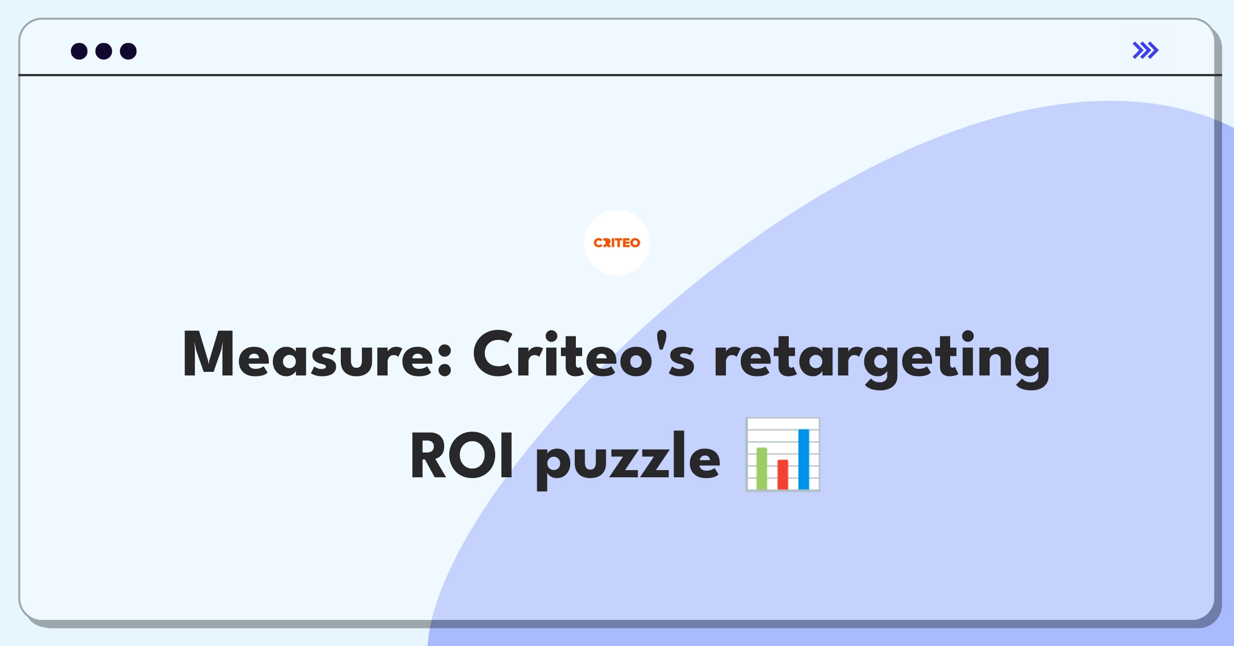 Product Management Analytics Question: Measuring success of Criteo's retargeting campaigns using key performance indicators