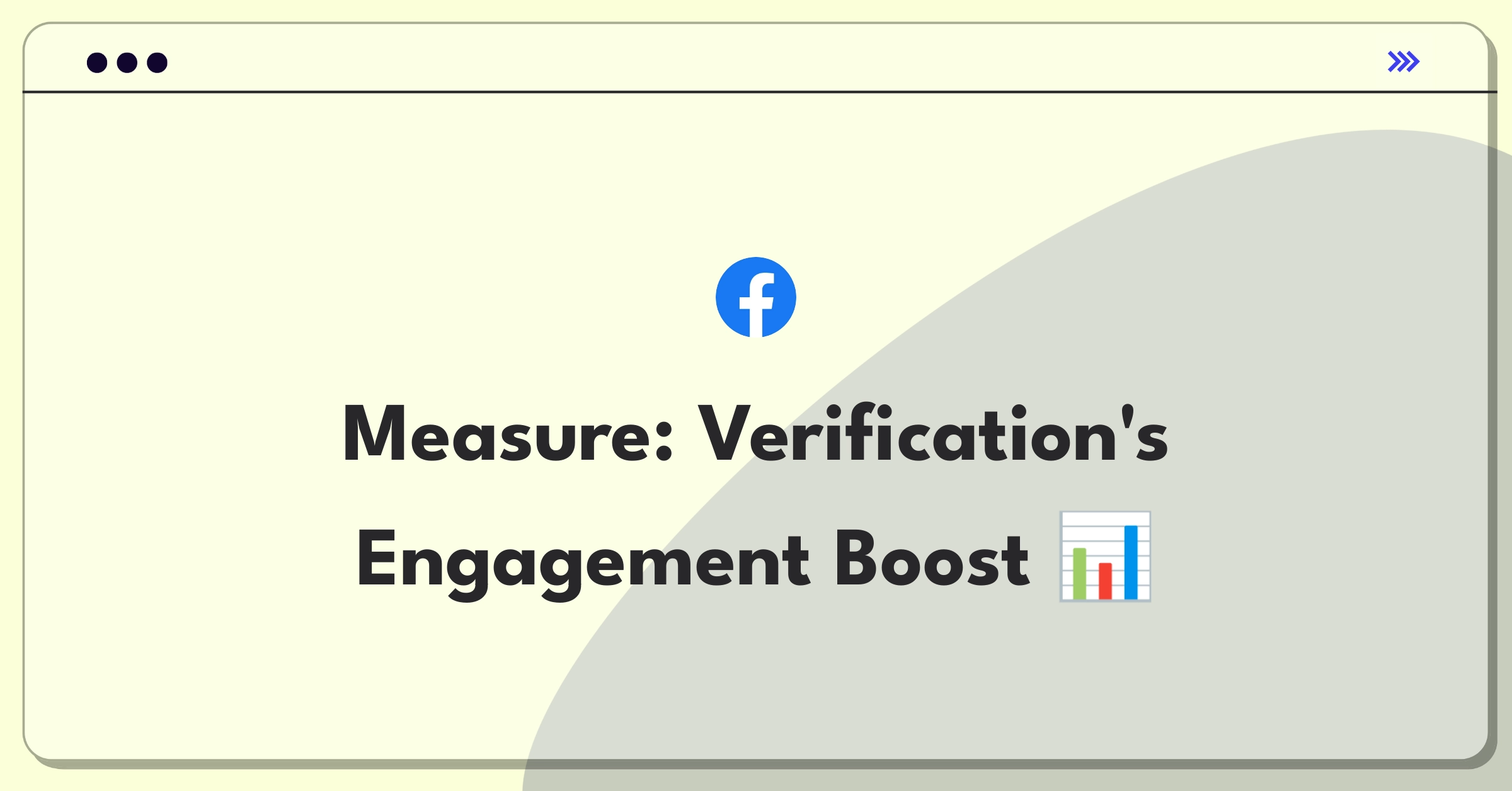 Product Management Metrics Question: Facebook profile verification checkmark success measurement