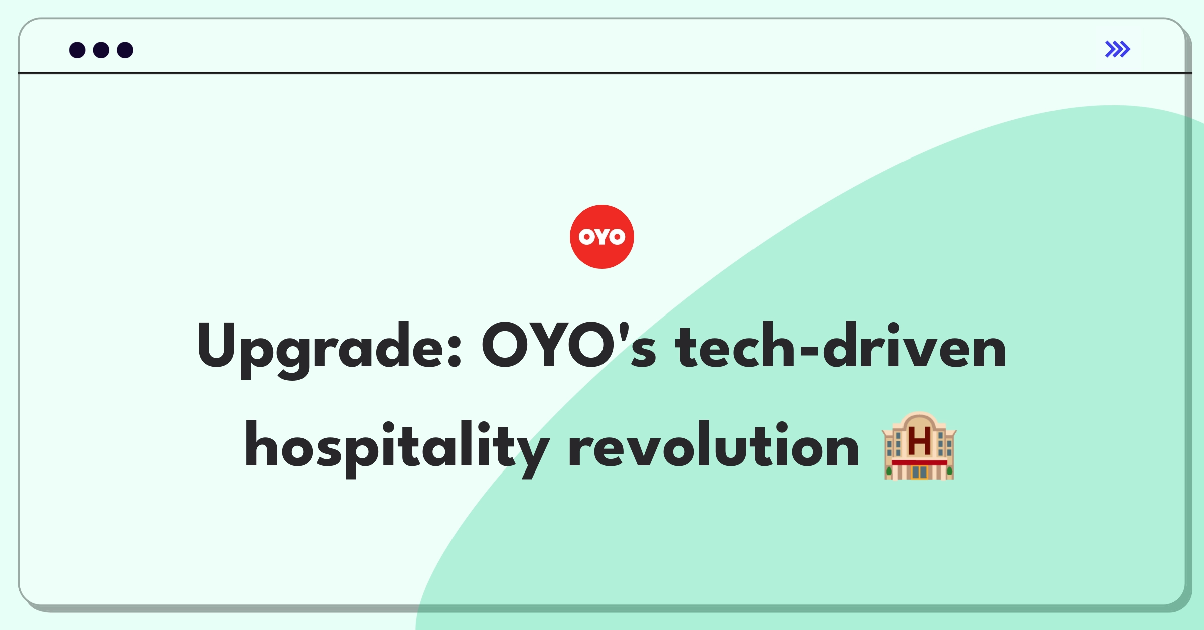 Product Management Improvement Question: Enhancing OYO's hospitality experience through technology and standardization