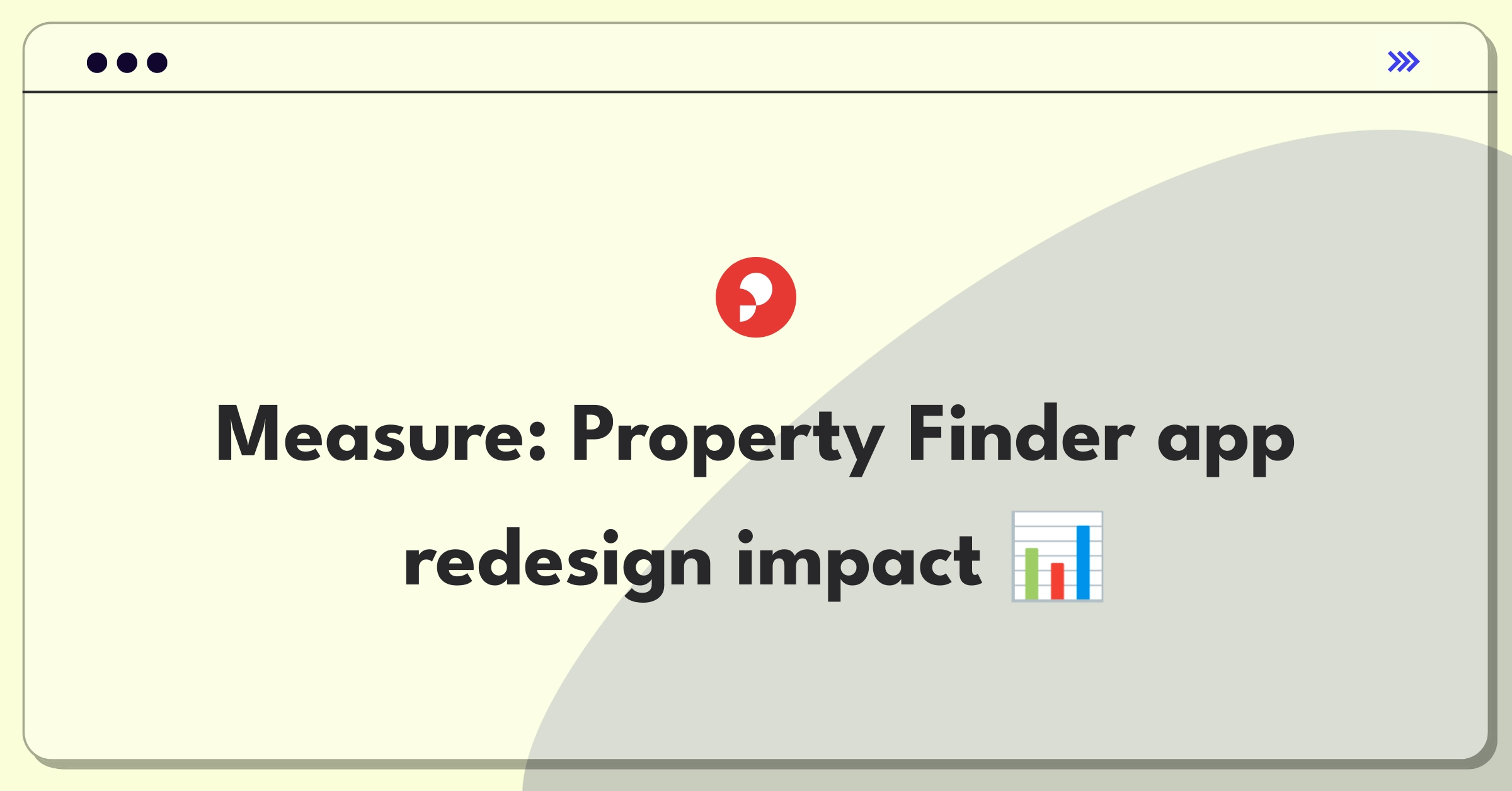 Product Management Metrics Question: Evaluating success of Property Finder's mobile app UI redesign