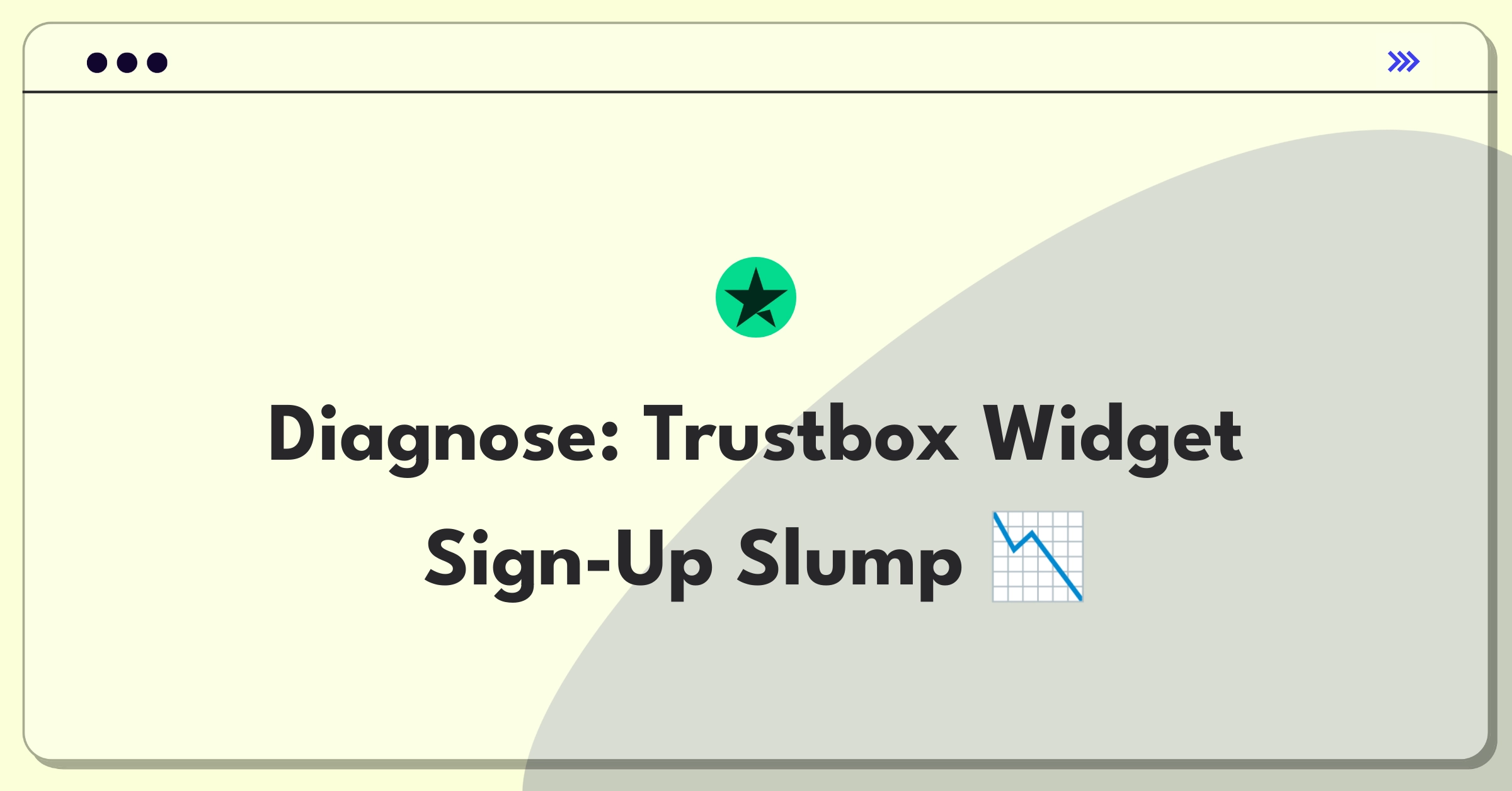 Product Management Root Cause Analysis Question: Investigating Trustpilot's Trustbox widget sign-up decline