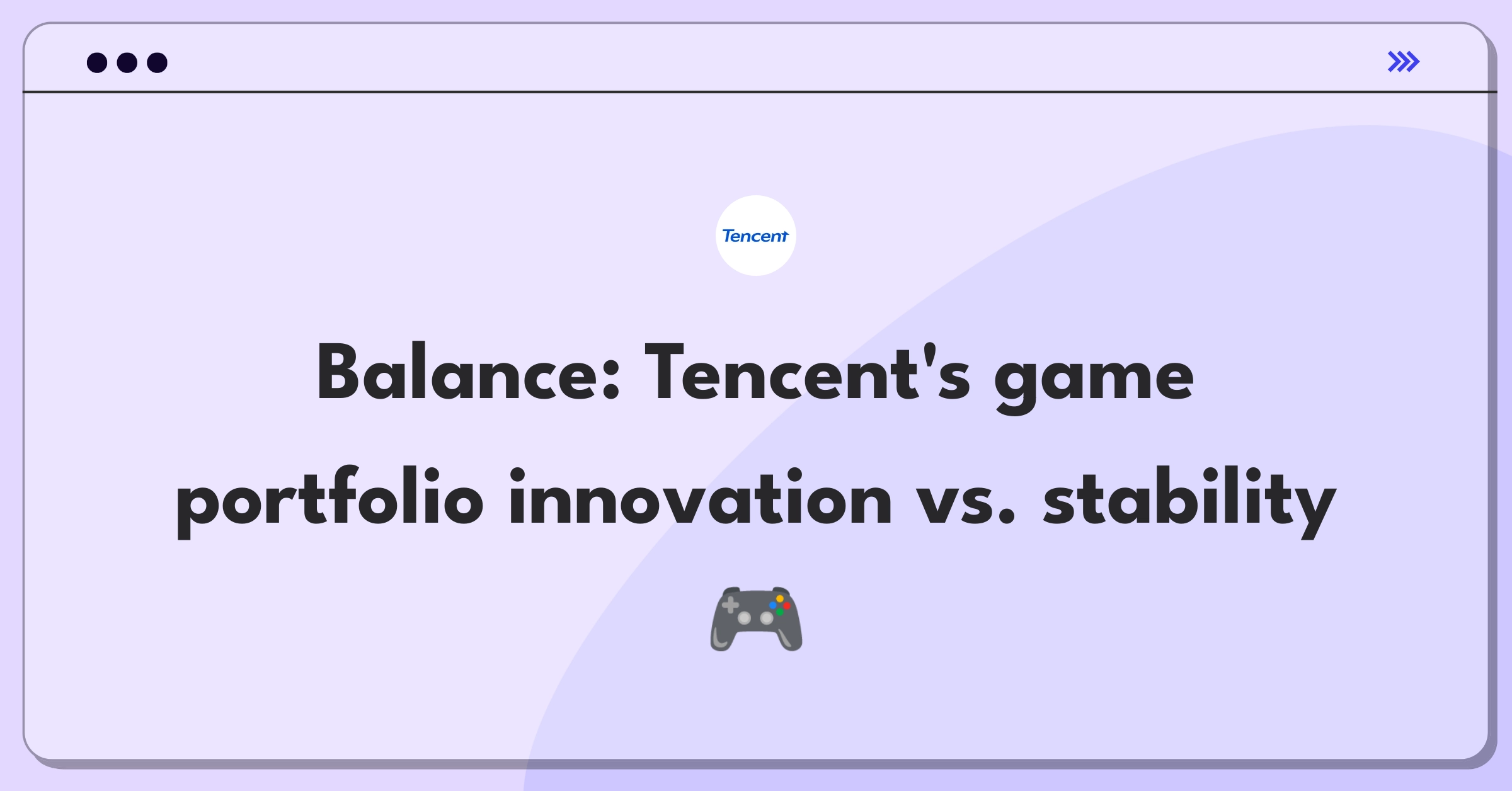 Product Management Trade-off Question: Balancing new game development with existing game updates for Tencent