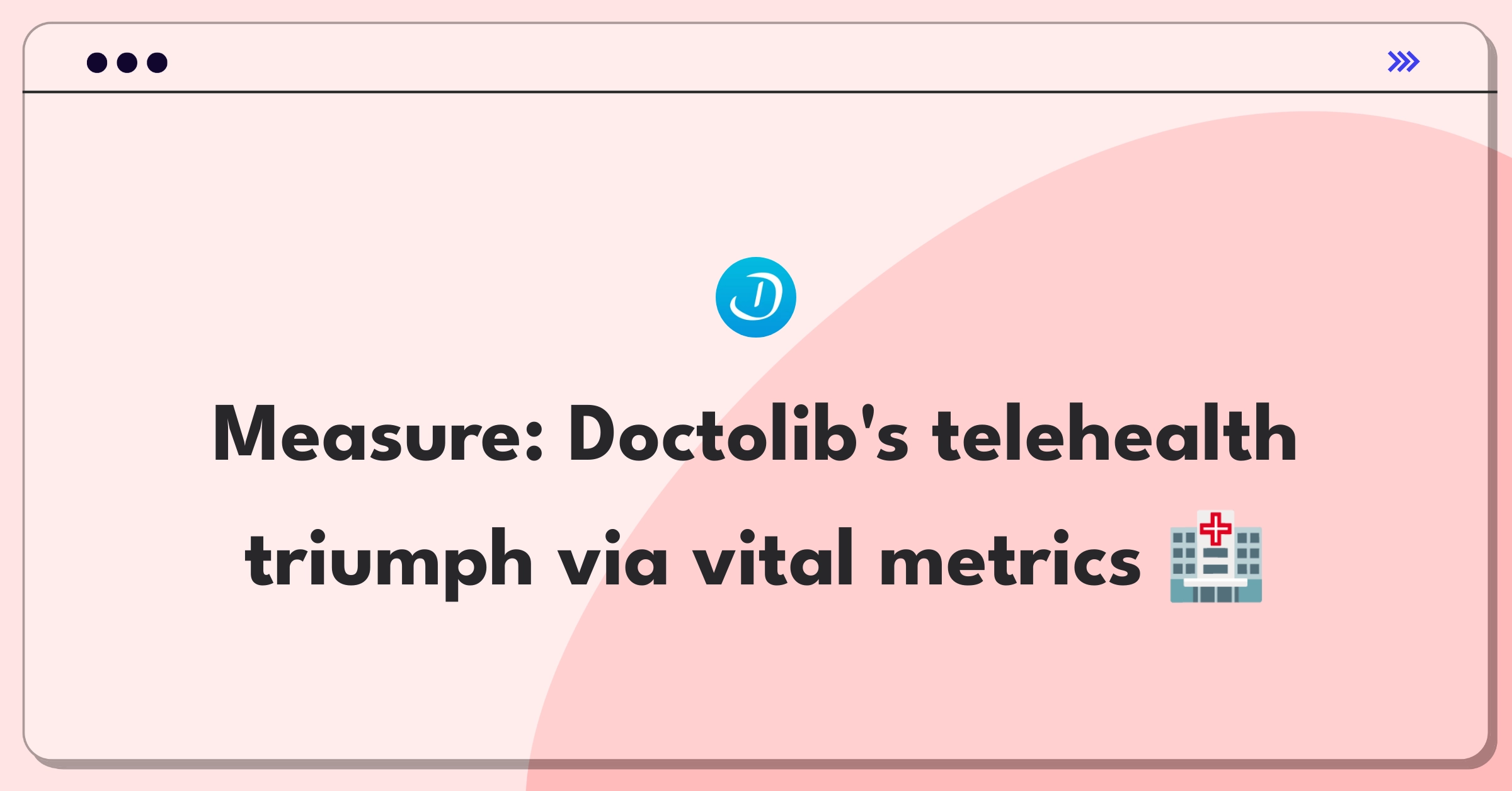 Product Management Analytics Question: Defining success metrics for Doctolib's telehealth consultation service