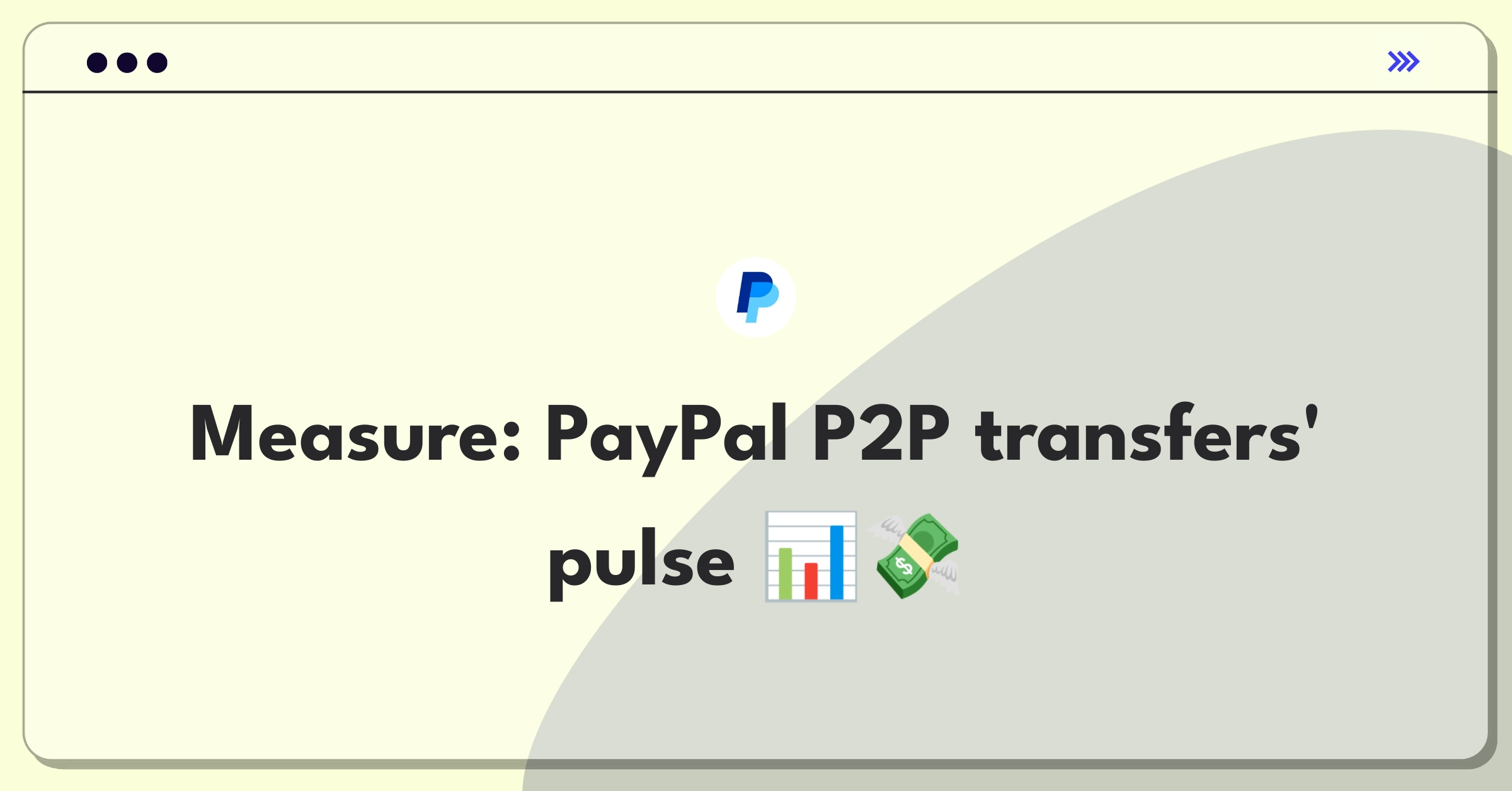 Product Management Metrics Question: Measuring success of PayPal's peer-to-peer money transfer feature