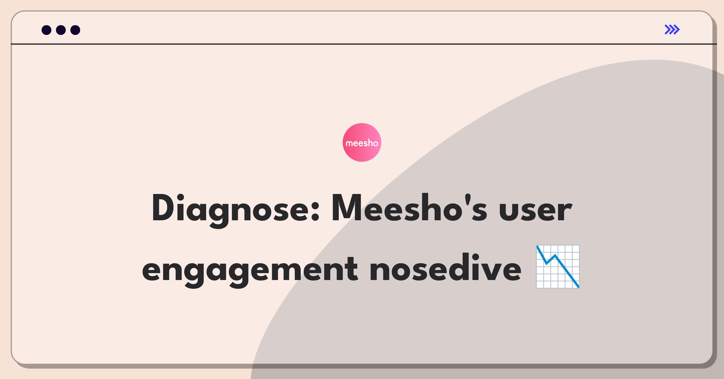 Product Management Root Cause Analysis Question: Investigating declining user engagement on Meesho's e-commerce platform