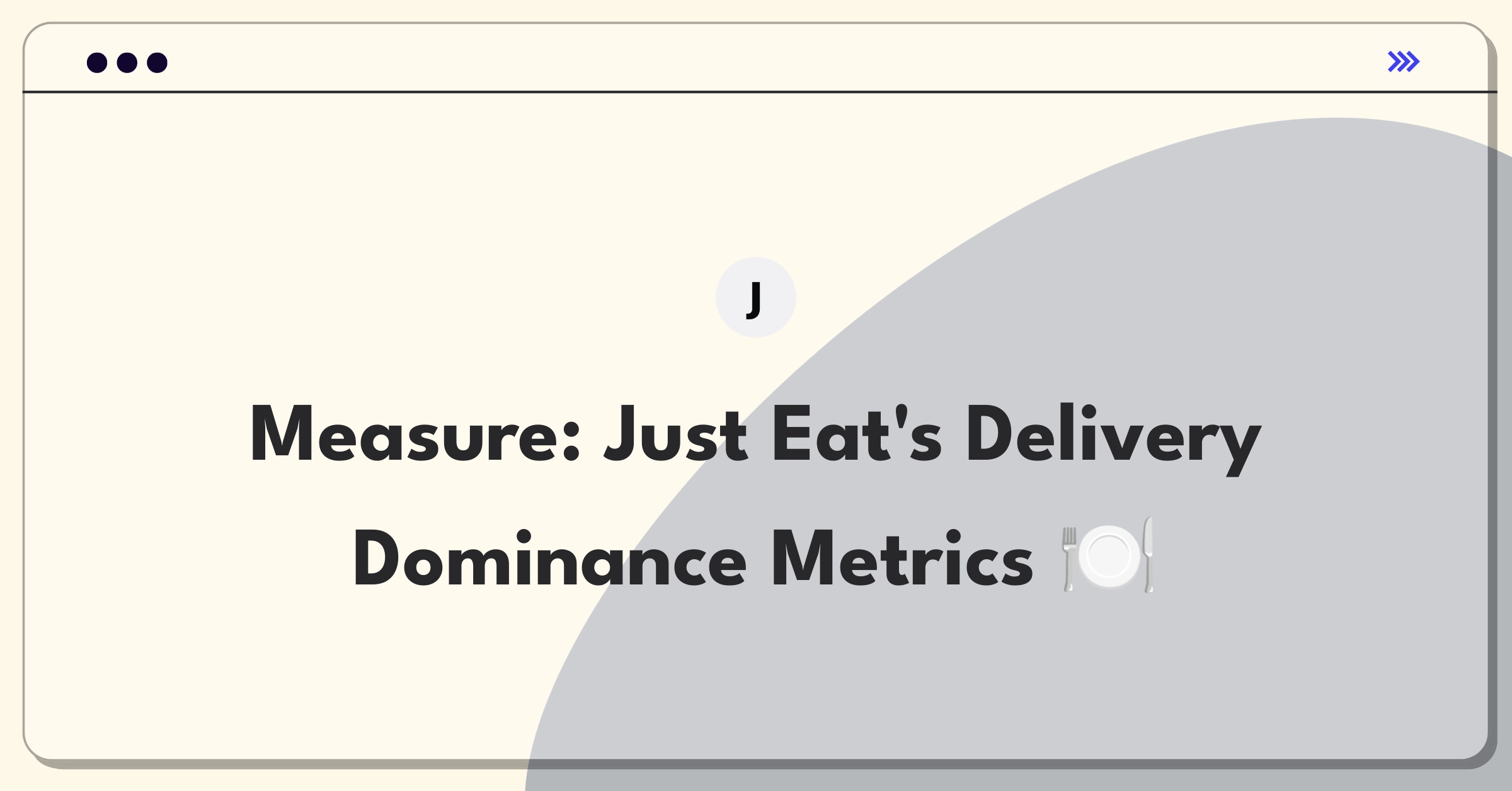 Product Management Analytics Question: Measuring success of Just Eat Takeaway's food delivery service