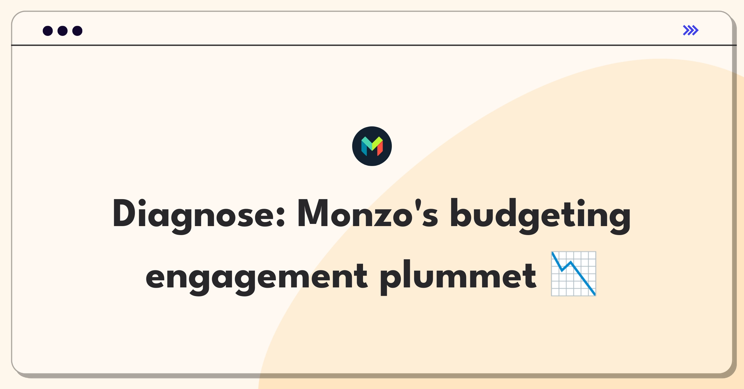 Product Management Root Cause Analysis Question: Investigating decreased engagement with Monzo's budgeting tools