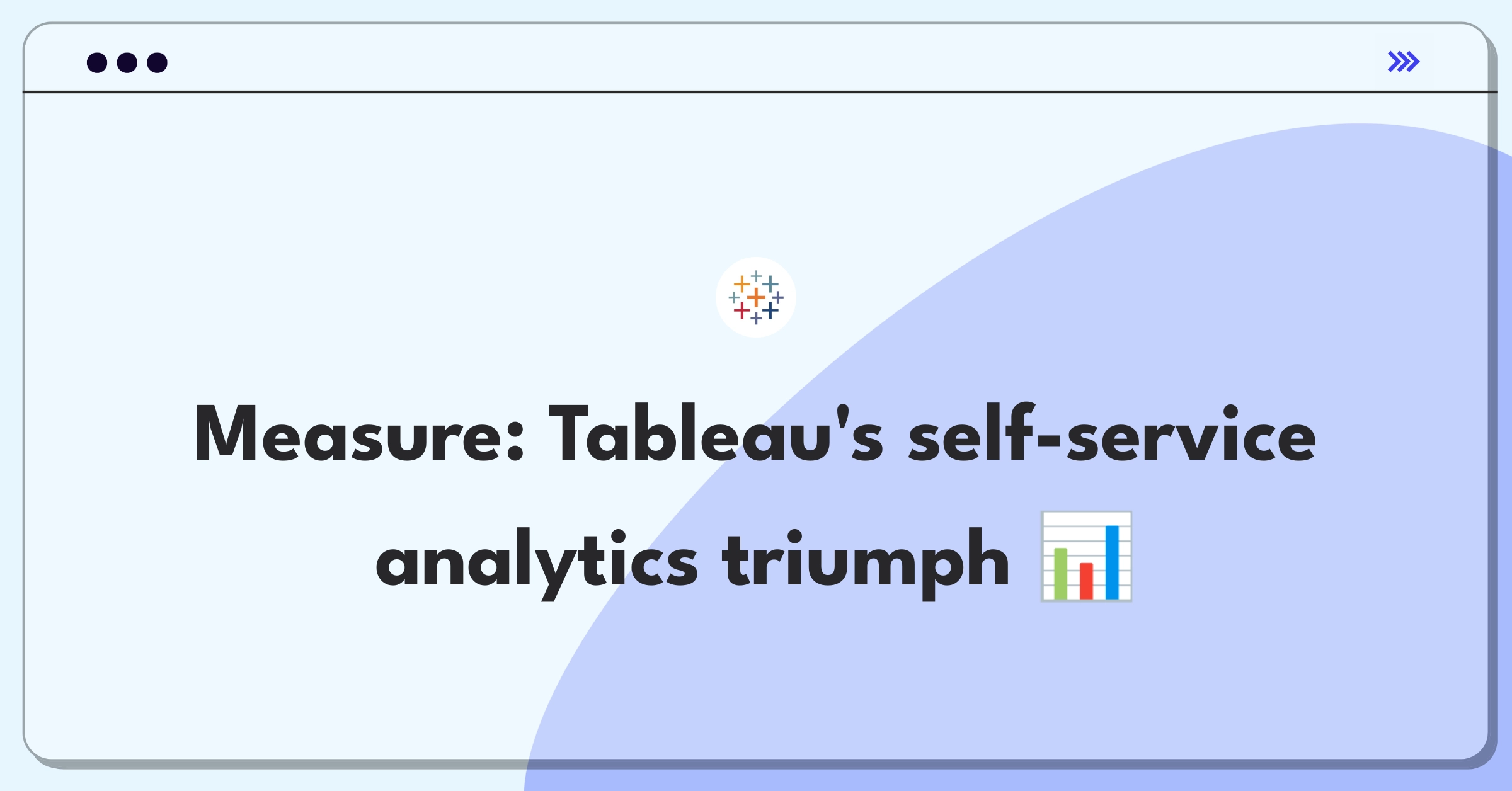 Product Management Metrics Question: Defining success for Tableau's self-service analytics features