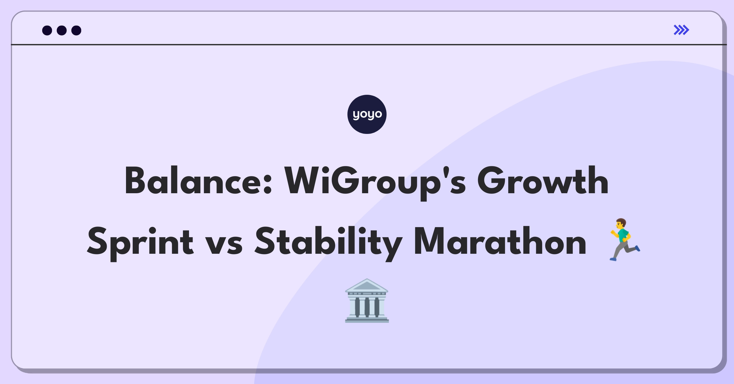 Product Management Trade-off Question: WiGroup platform growth versus long-term stability decision matrix