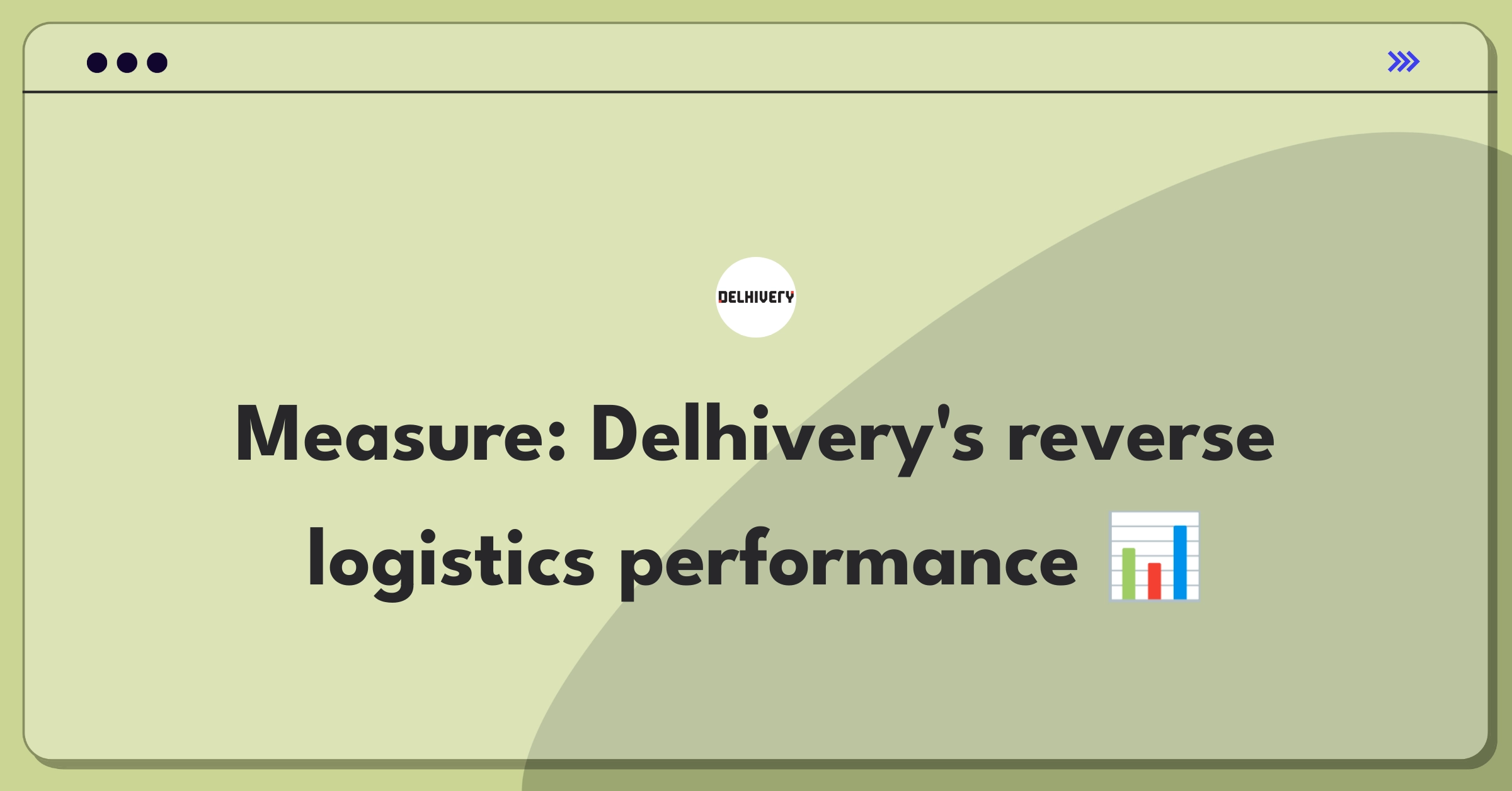 Product Management Metrics Question: Evaluating reverse logistics service efficiency for Delhivery