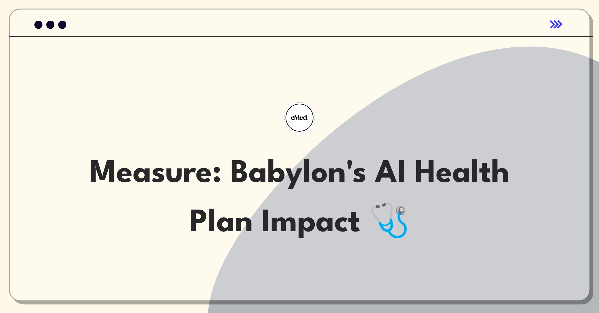 Product Management Analytics Question: Defining success metrics for Babylon Health's AI-driven personalized health plans