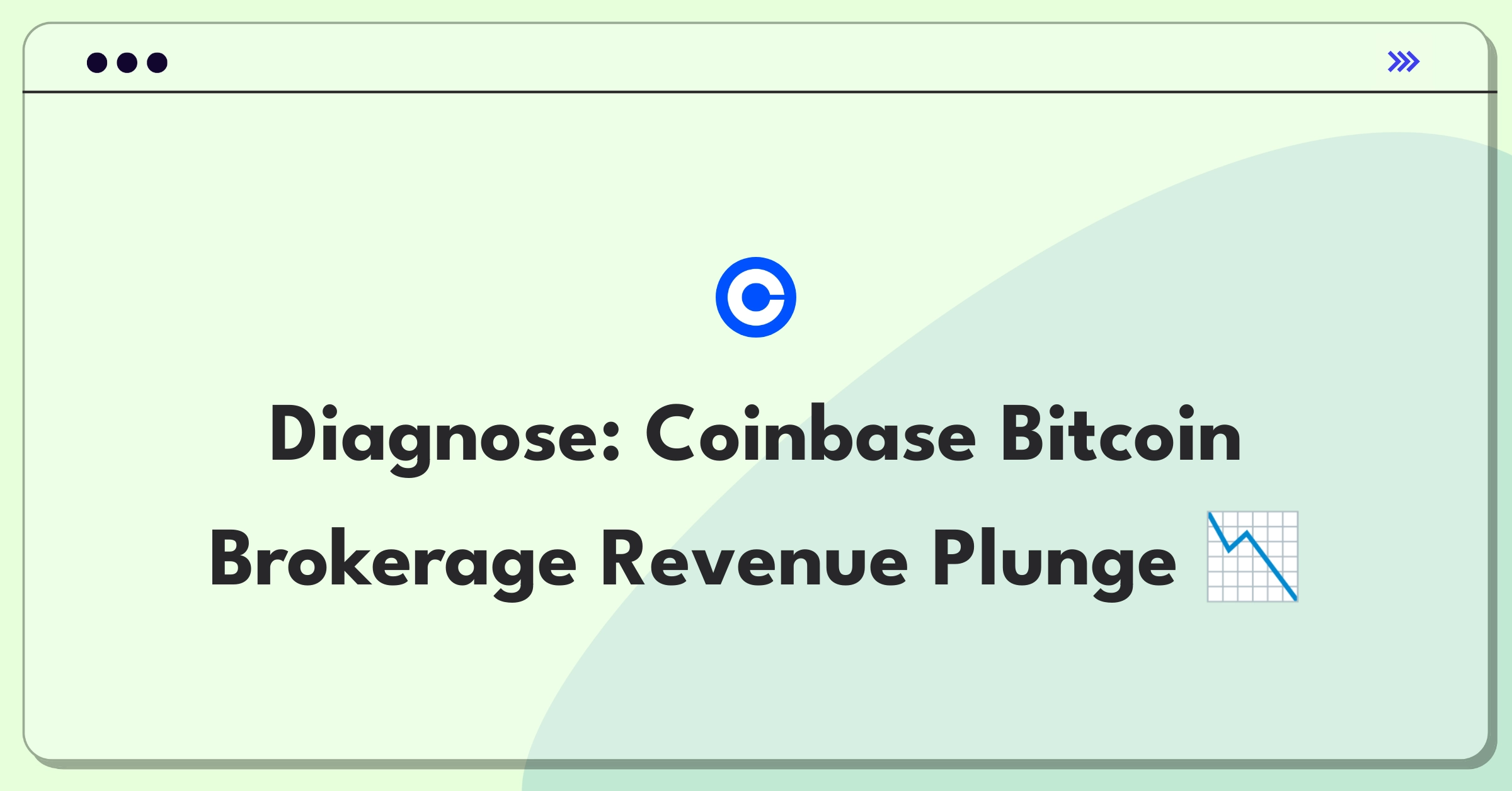 Product Management Root Cause Analysis Question: Investigating Coinbase's bitcoin trading revenue decline