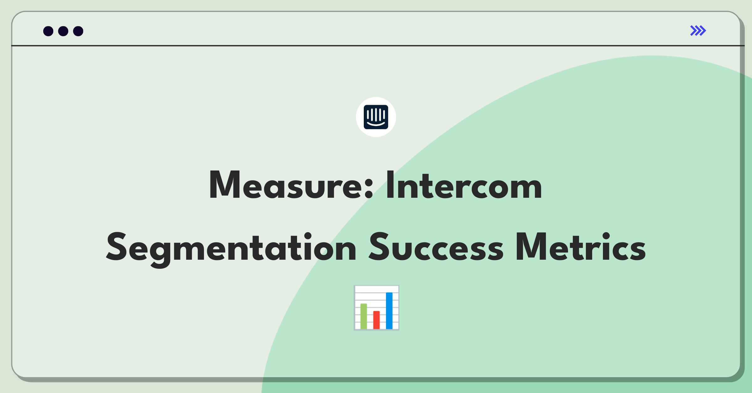 Product Management Metrics Question: Defining success for Intercom's customer segmentation tool through key performance indicators