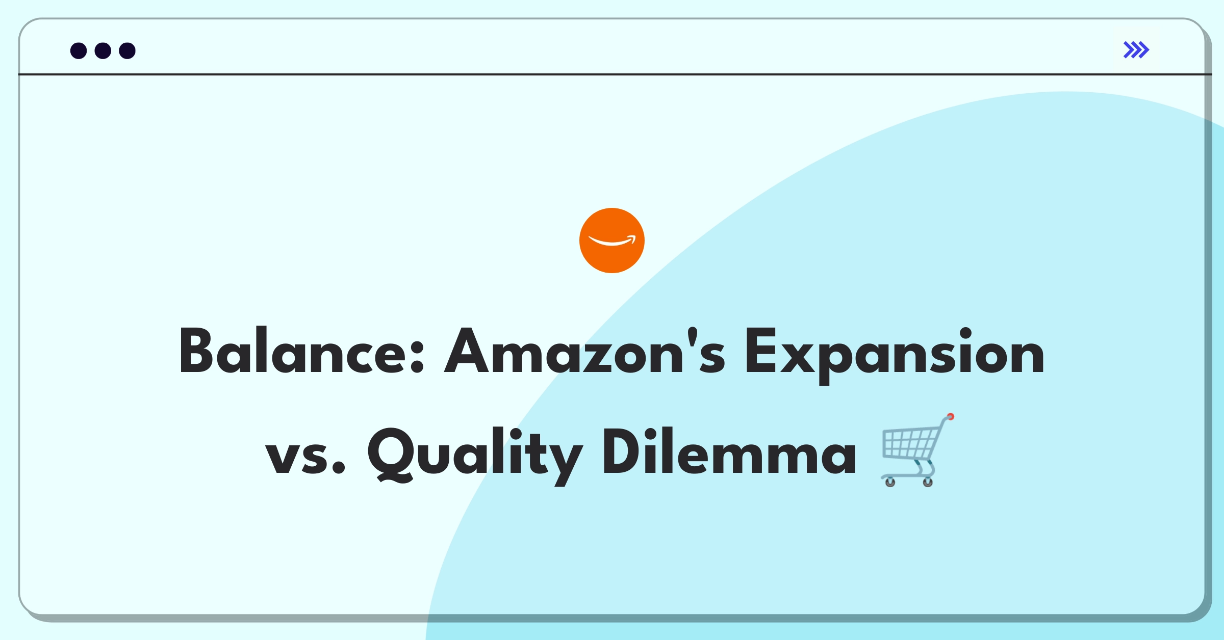 Product Management Trade-off Question: Amazon marketplace balancing product selection and quality improvement