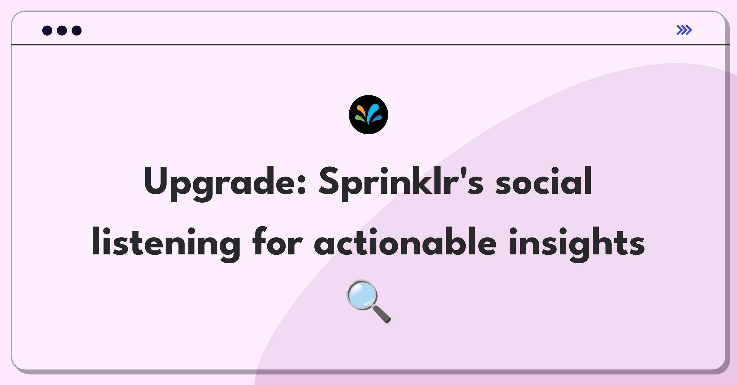 Product Management Improvement Question: Enhancing Sprinklr's social listening capabilities for more actionable insights