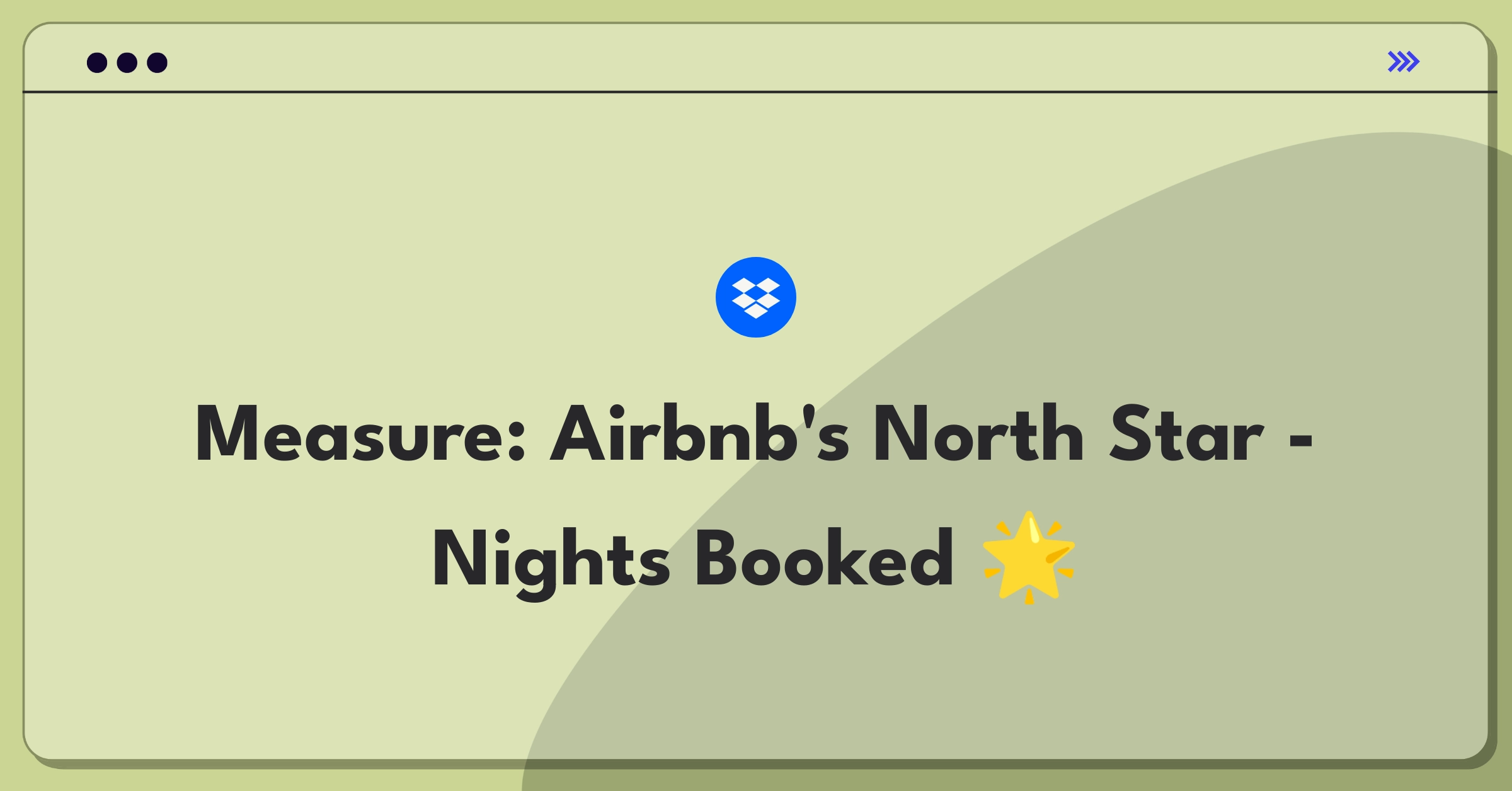 Product Management Metrics Question: Airbnb dashboard showing key performance indicators and growth trends