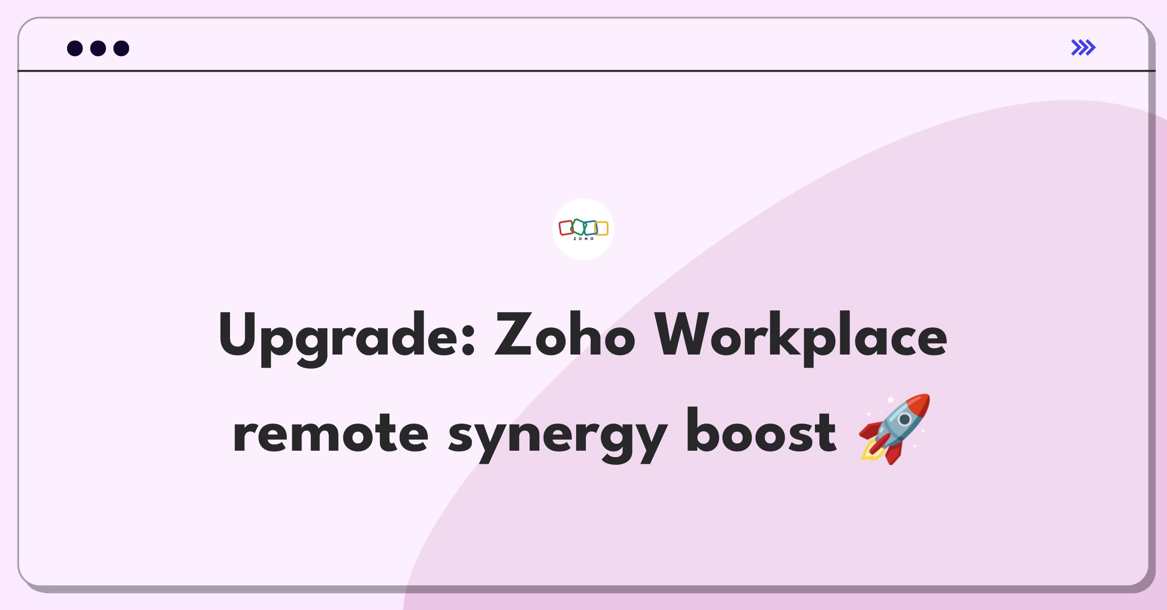 Product Management Improvement Question: Enhancing Zoho Workplace features for better remote team collaboration