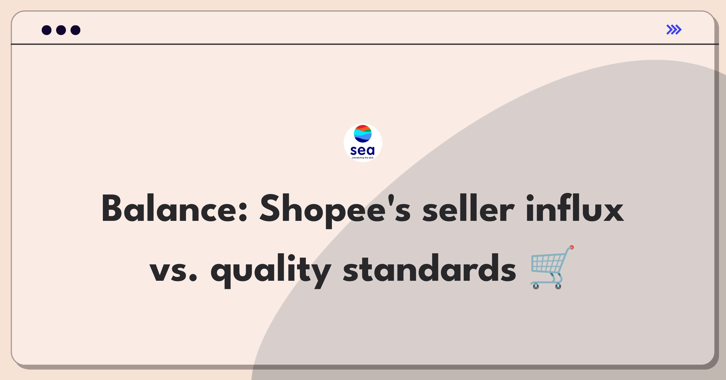 Product Management Trade-off Question: Balancing e-commerce marketplace growth with product quality standards