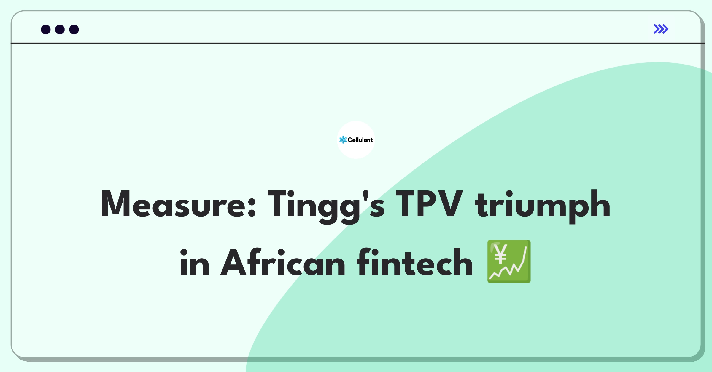 Product Management Analytics Question: Measuring success of Cellulant's Tingg digital payments platform in Africa