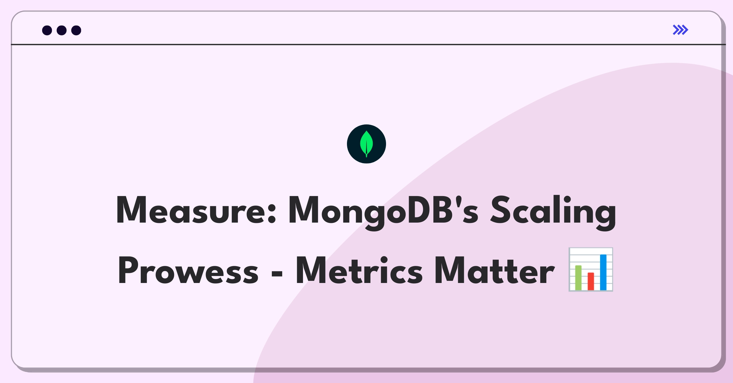 Product Management Analytics Question: Defining success metrics for MongoDB's horizontal scaling capabilities