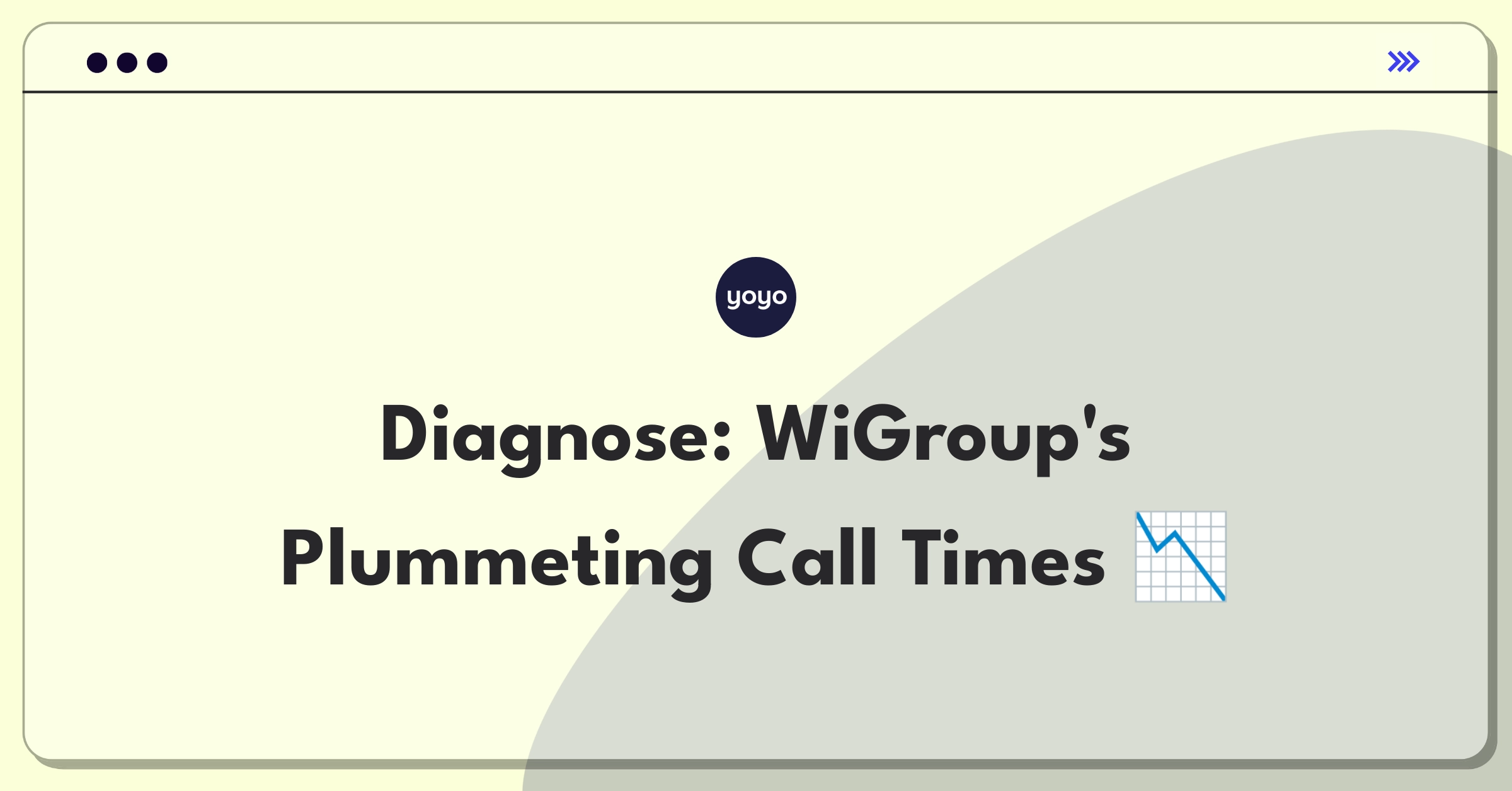 Product Management Root Cause Analysis Question: Investigating decreased video call duration for WiGroup's conferencing tool