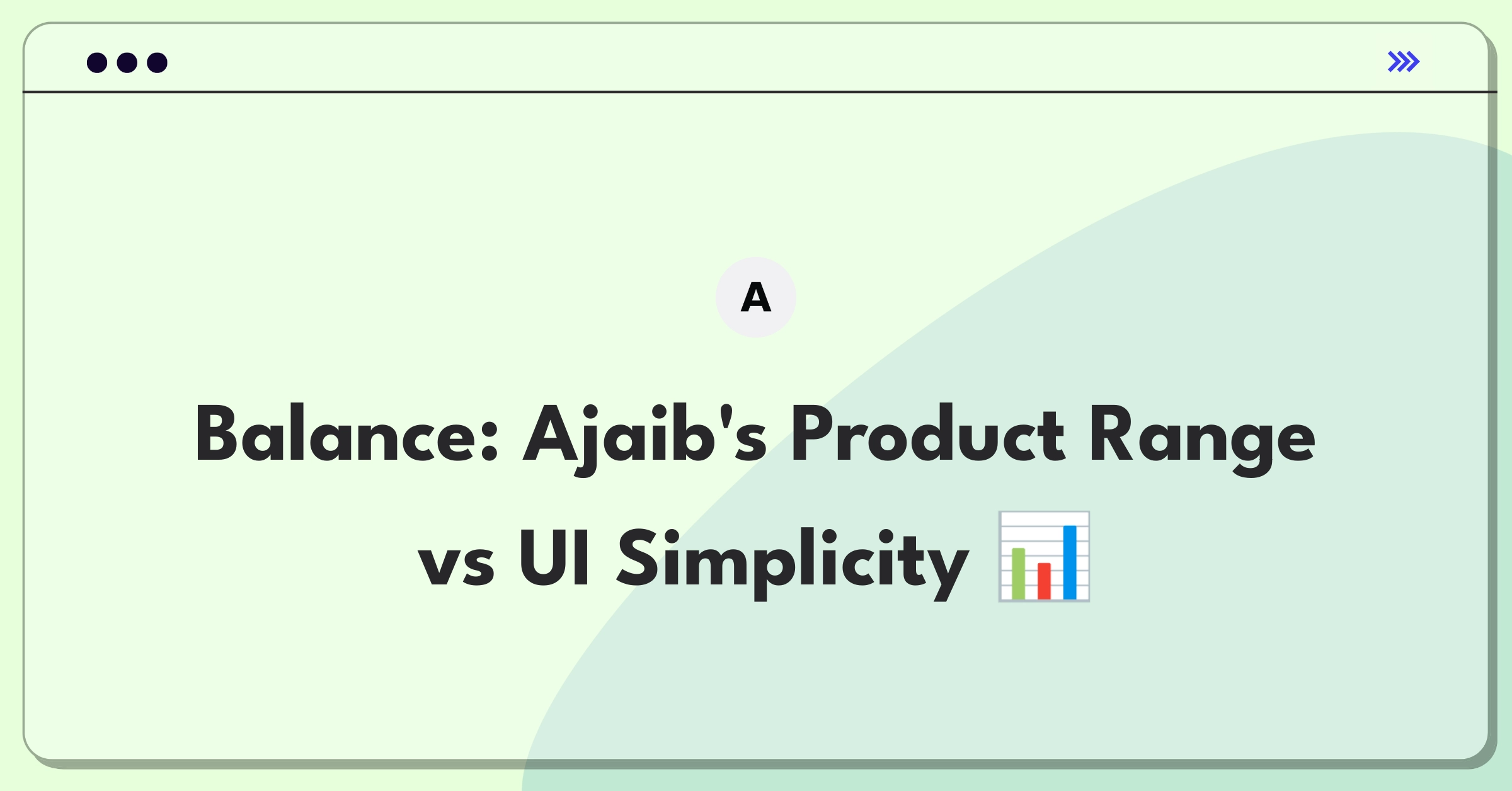 Product Management Trade-off Question: Ajaib fintech platform balancing product expansion with user interface improvements