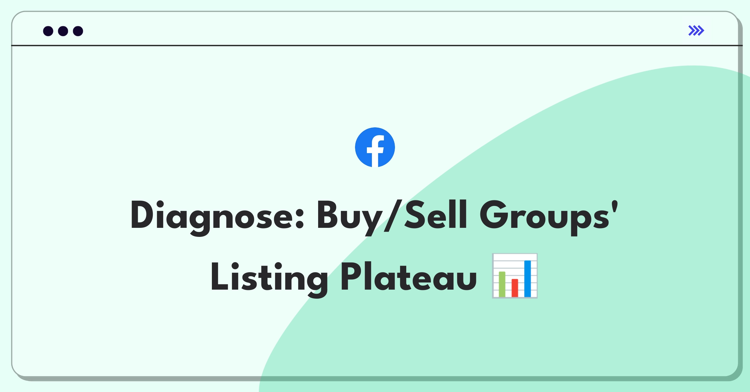 Product Management Root Cause Analysis Question: Facebook Buy/Sell Groups listing plateau with increasing engagement