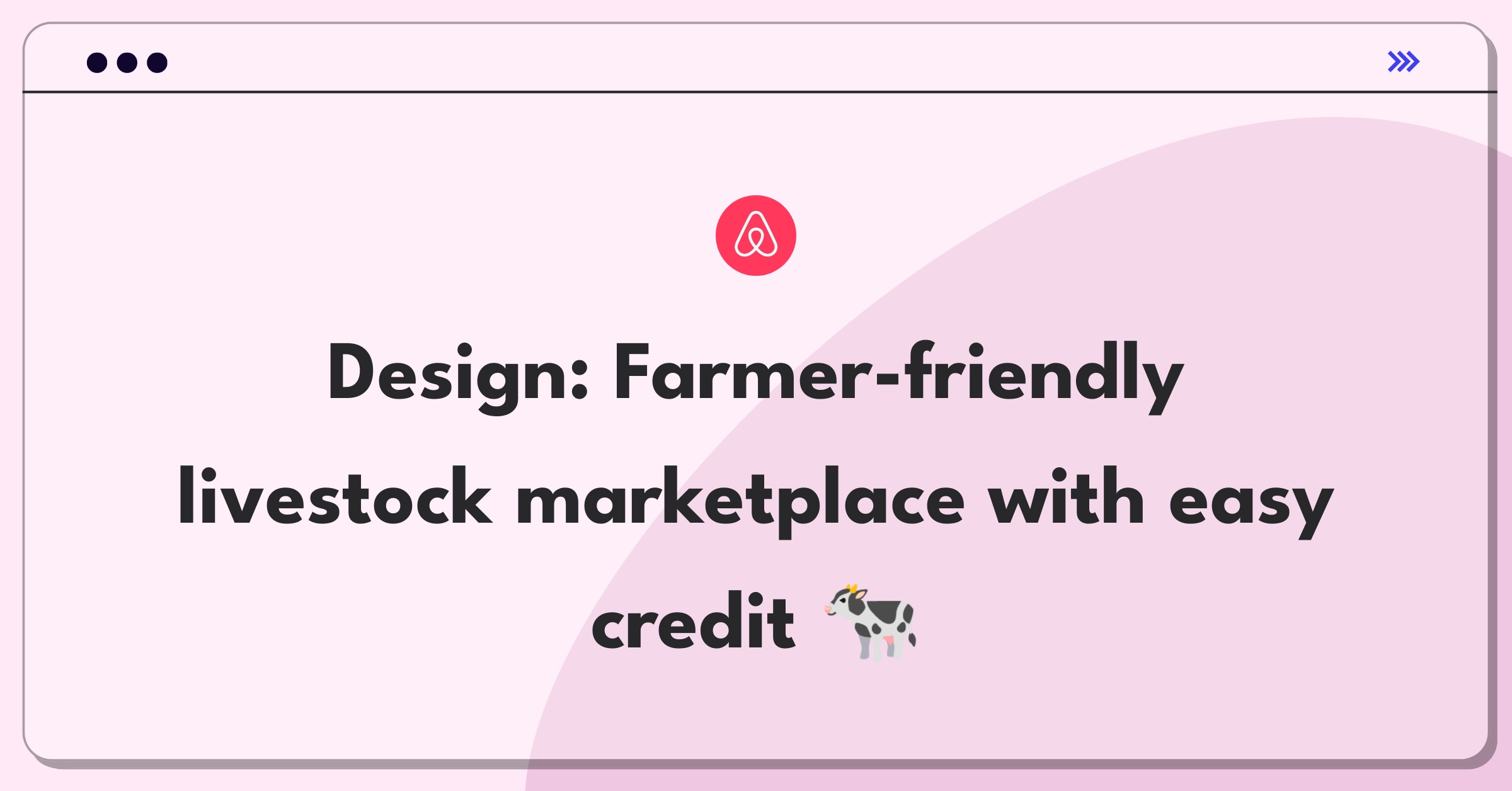 Product Management Design Question: Create online marketplace for farmers to trade livestock with integrated financing