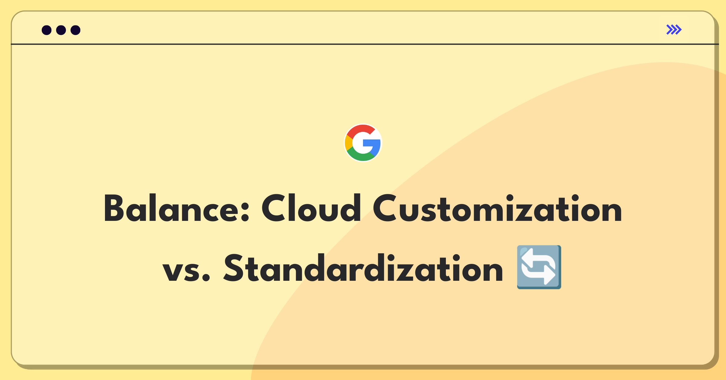 Product Management Trade-off Question: Evaluating cloud service customization requests against standardization needs