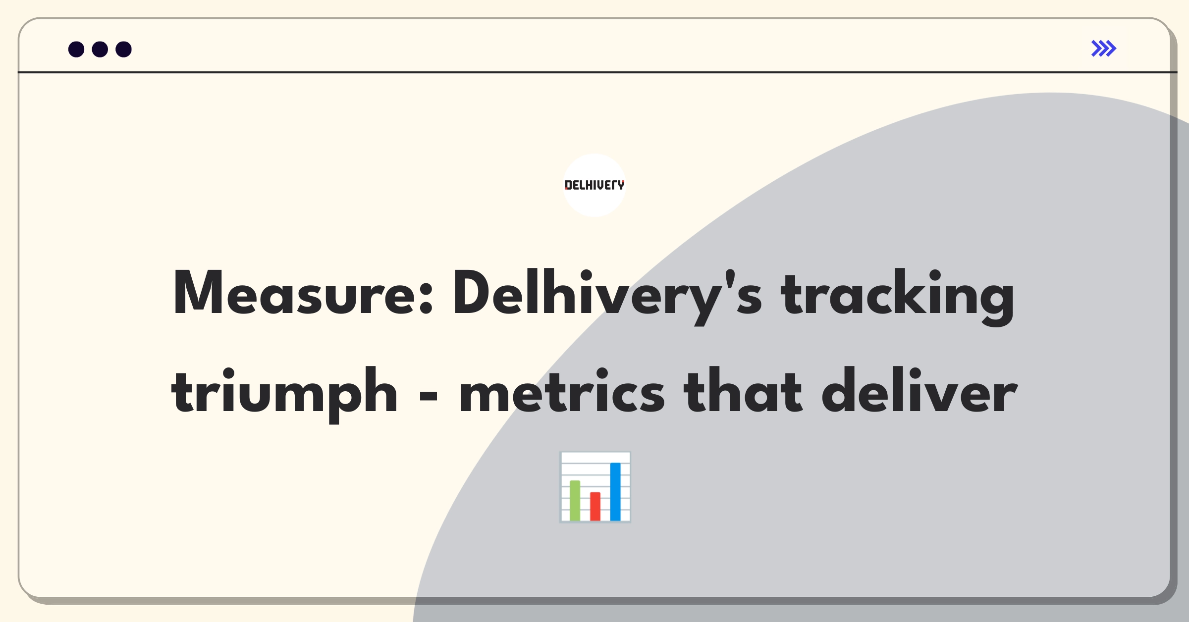 Product Management Analytics Question: Defining success metrics for Delhivery's real-time shipment tracking system