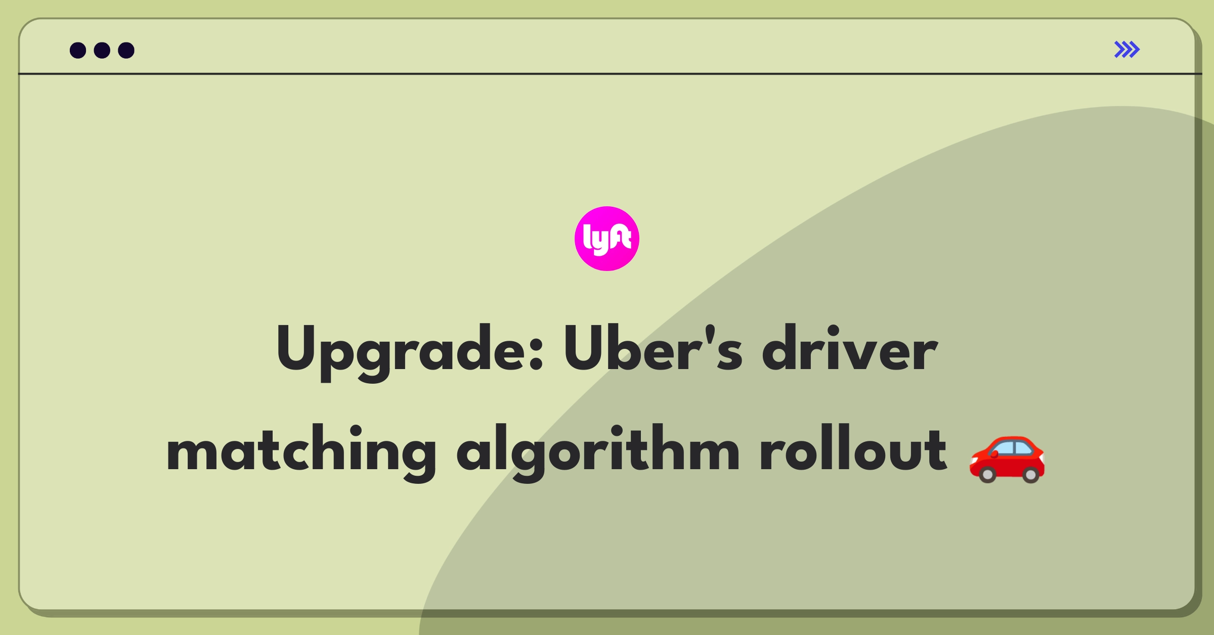 Product Management Technical Question: Uber driver matching algorithm improvement rollout strategy