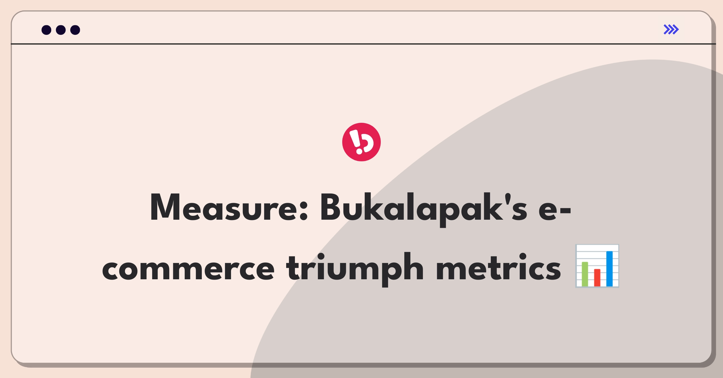 Product Management Analytics Question: Measuring success of Bukalapak's e-commerce service with key performance indicators