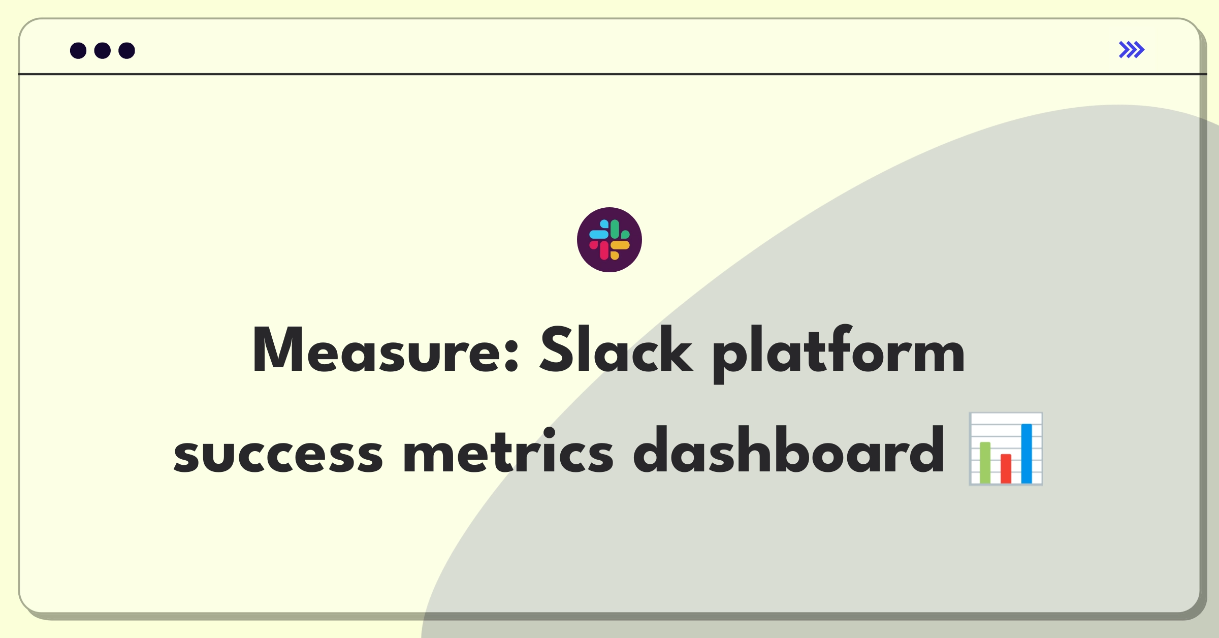 Product Management Analytics Question: Measuring Slack platform success with key performance indicators and metrics