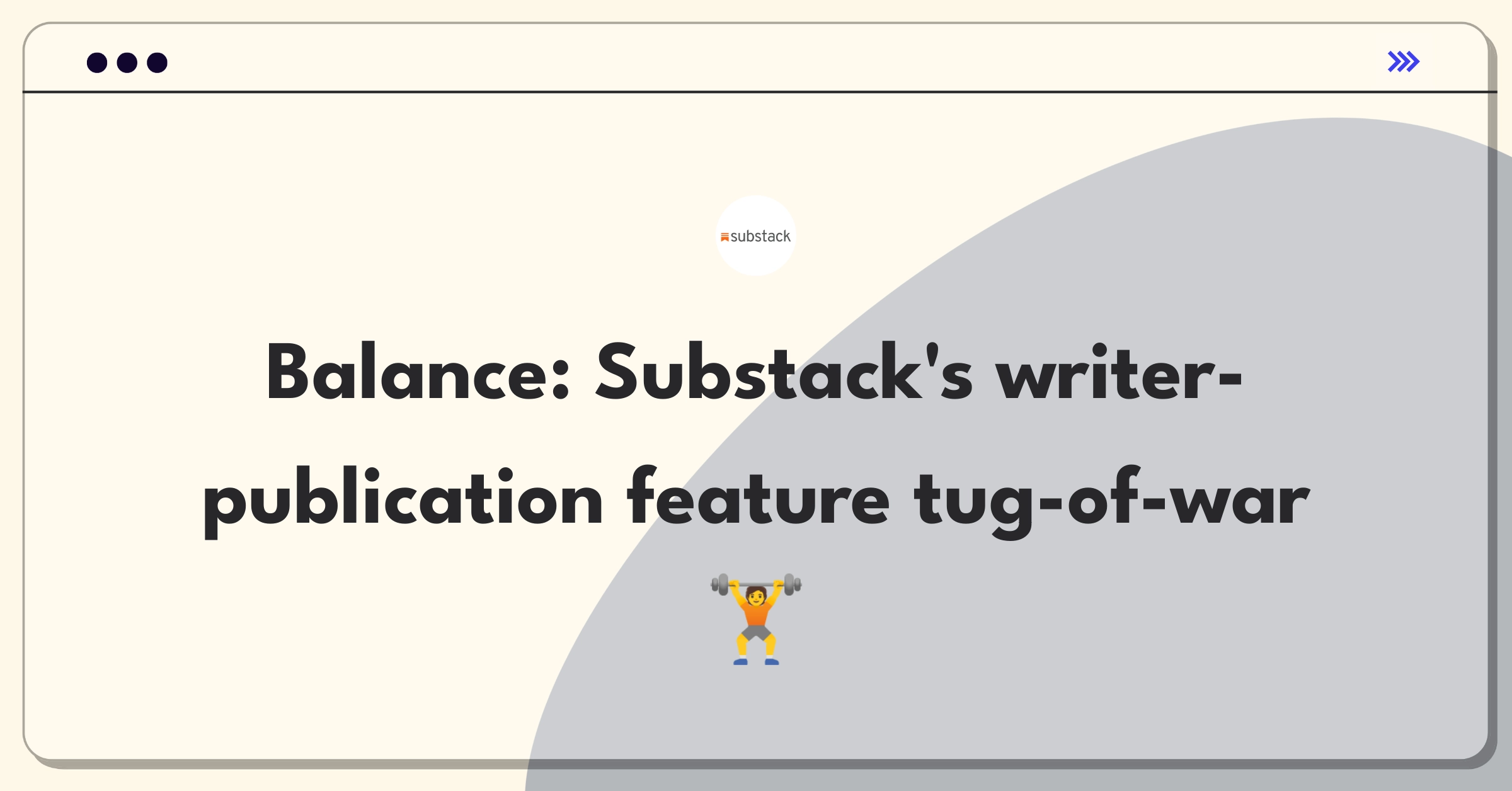 Product Management Trade-off Question: Substack feature prioritization for individual writers vs multi-contributor publications