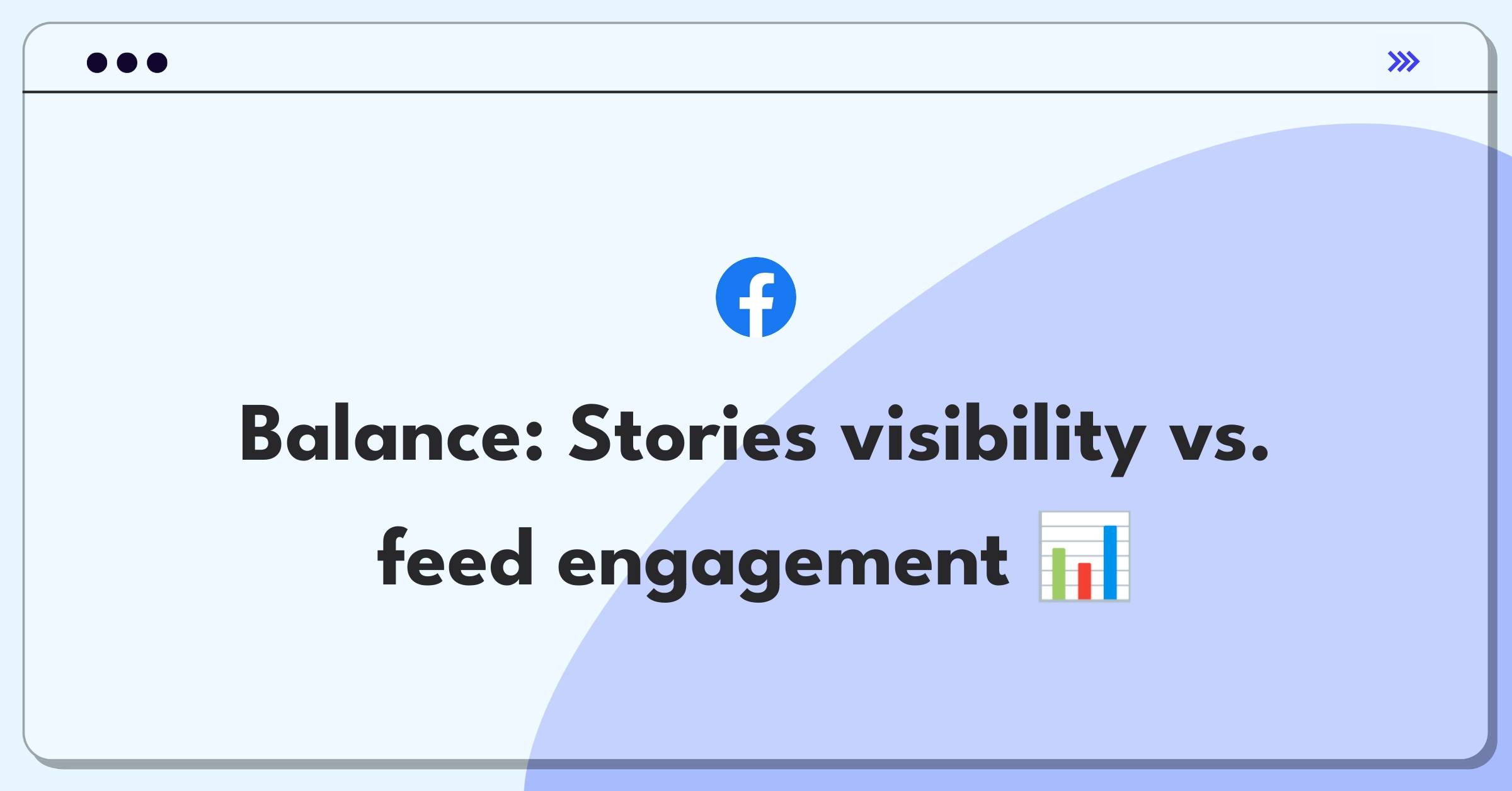 Product Management Trade-off Question: Facebook Stories bar height impact on user engagement and app experience