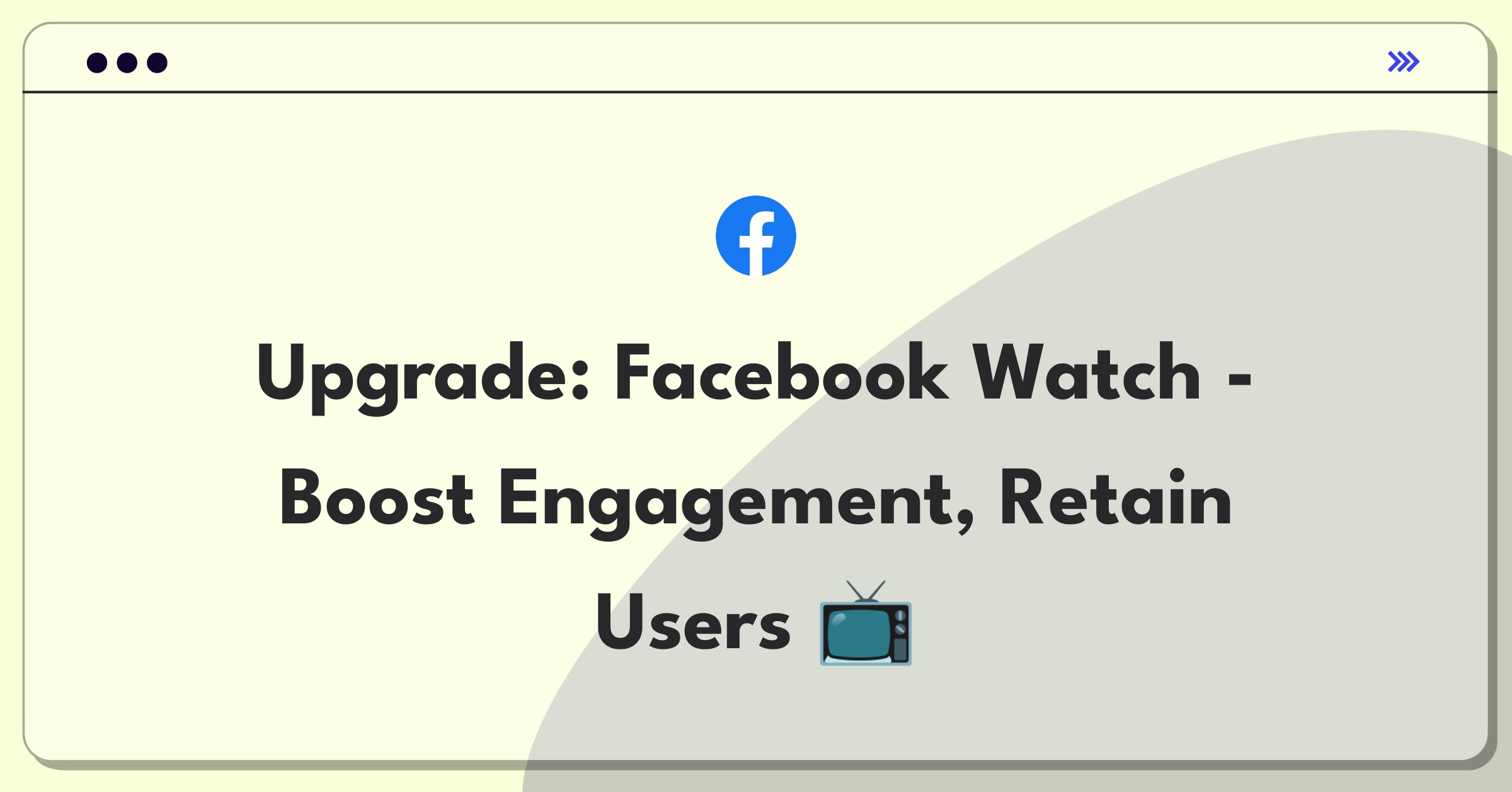 Product Management Strategy Question: Improving Facebook Watch's user engagement and retention