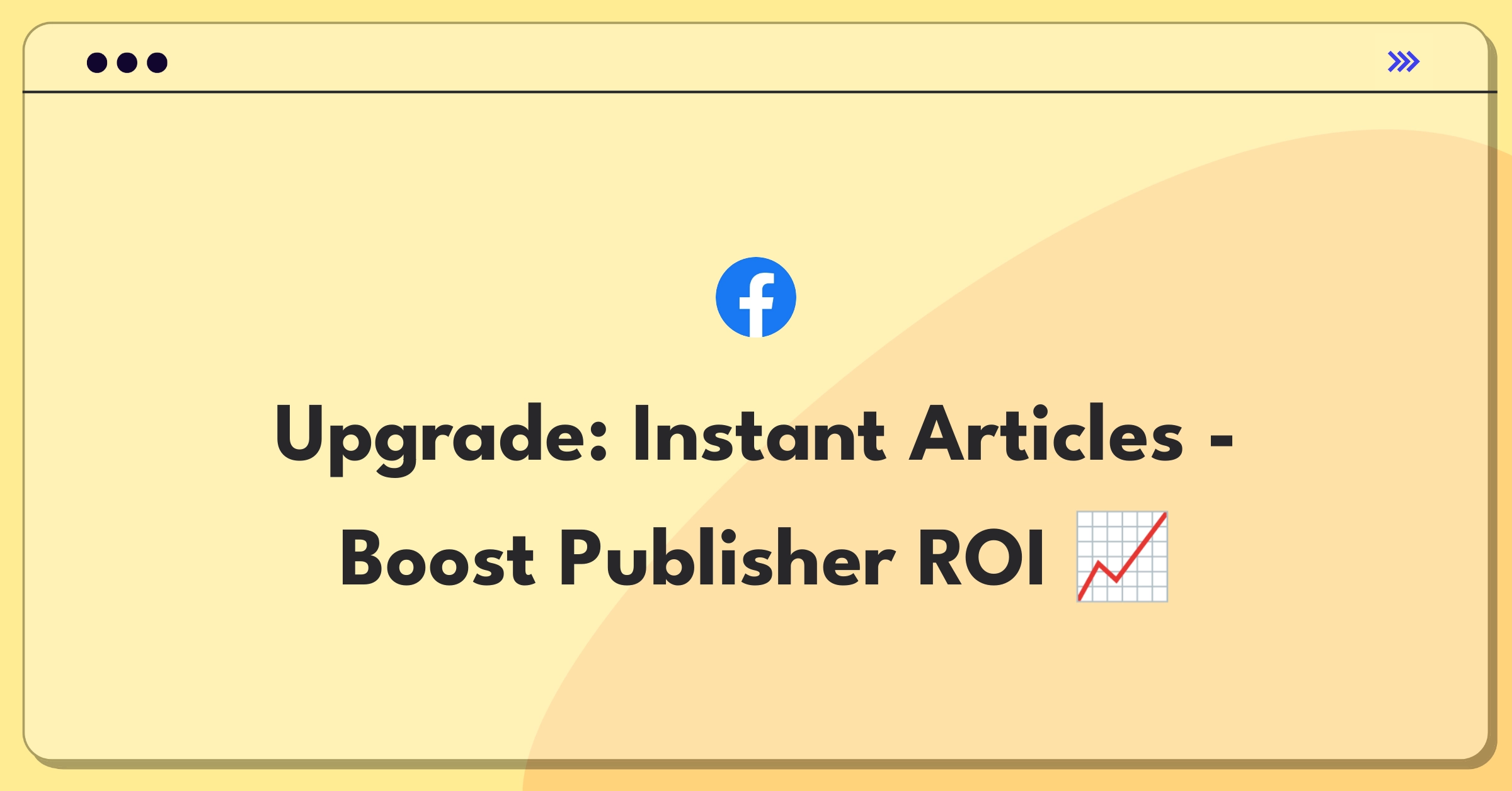 Product Management Improvement Question: Facebook Instant Articles publisher engagement and monetization strategy