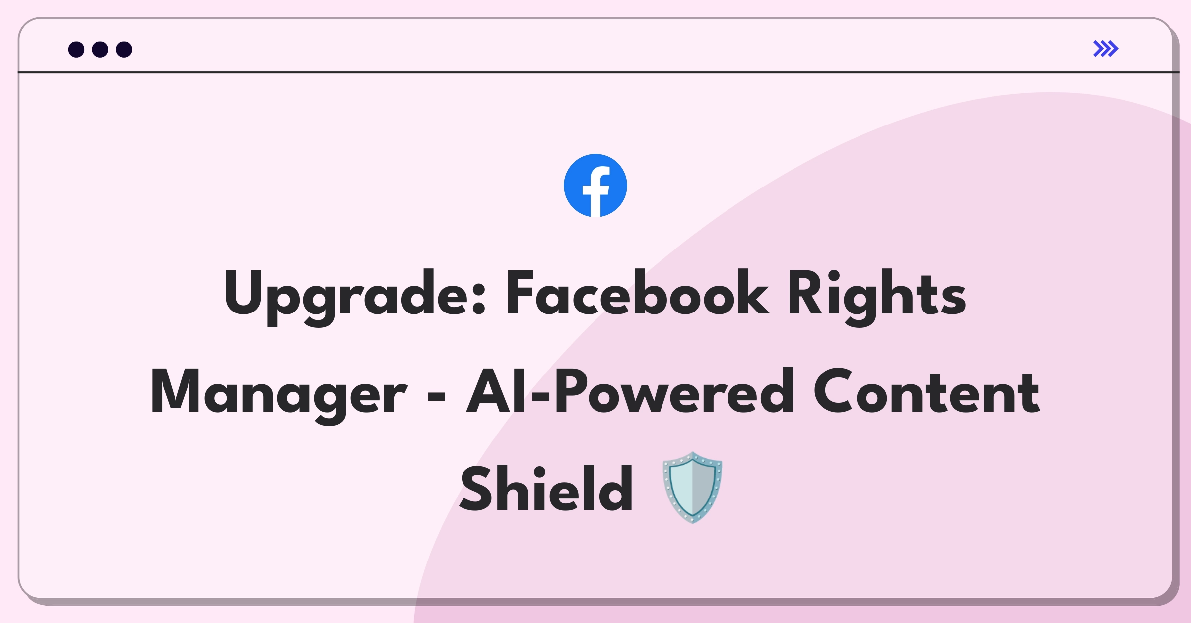 Product Management Improvement Question: Enhancing Facebook Rights Manager for better content protection and user experience