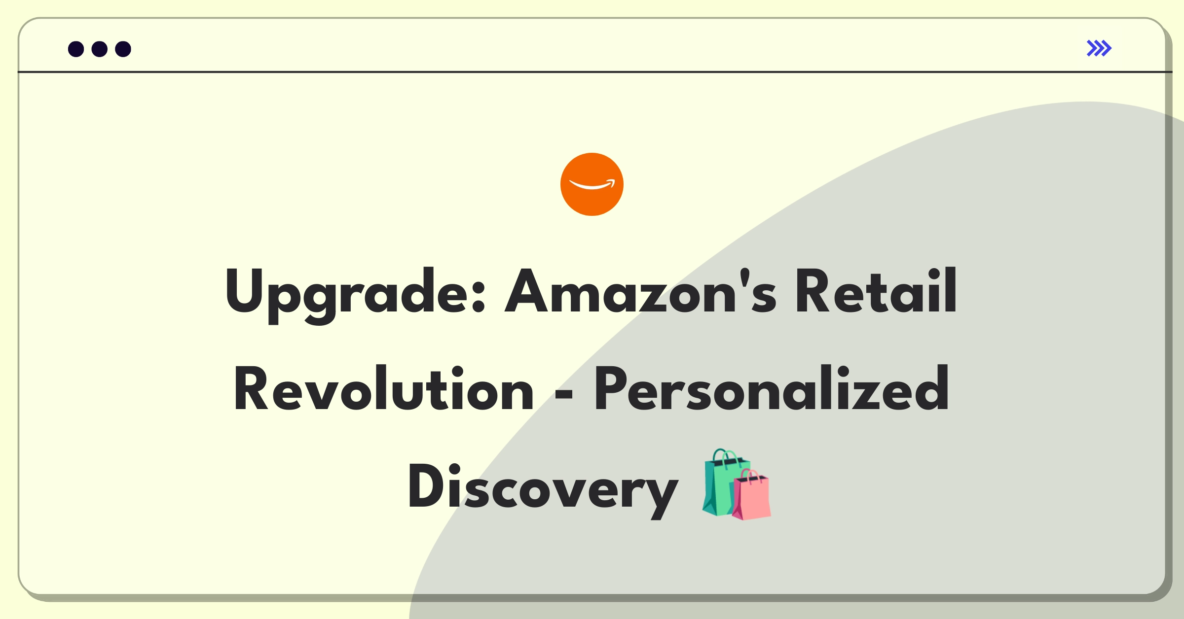 Product Management Improvement Question: Enhancing Amazon's shopping experience through personalization and streamlined product discovery