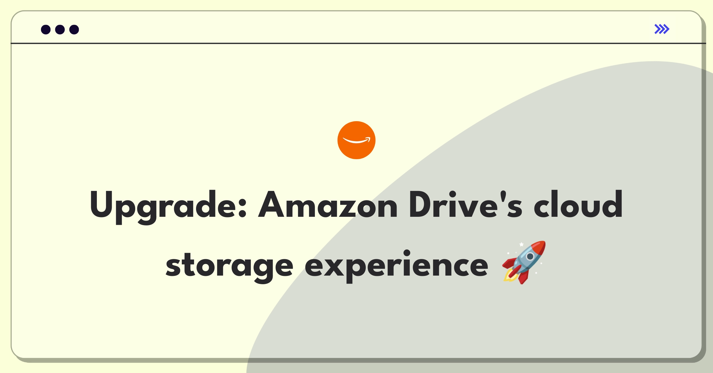 Product Management Improvement Question: Enhancing Amazon Drive's cloud storage service for better user experience