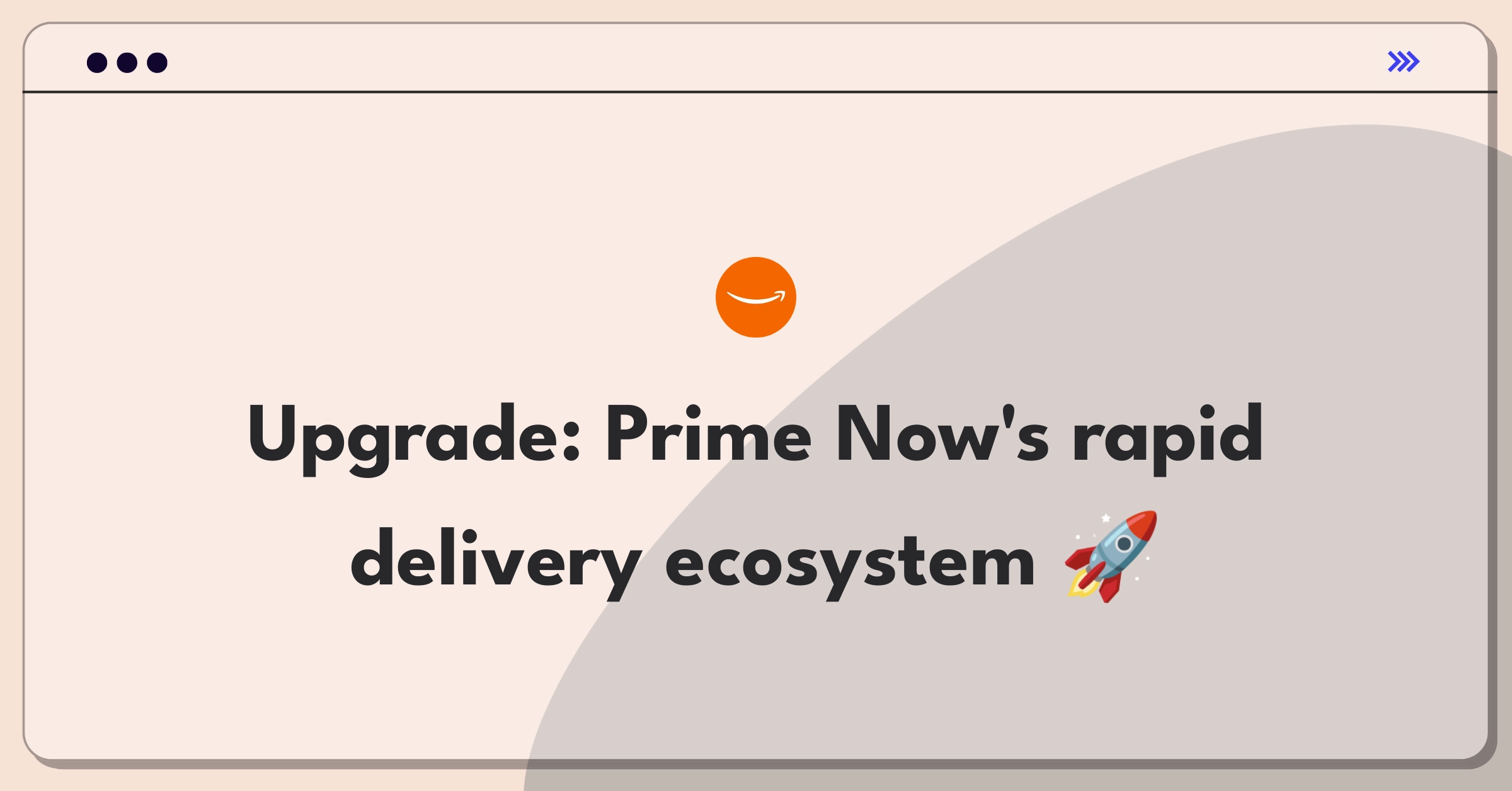 Product Management Improvement Question: Enhancing Amazon Prime Now's delivery service and product range