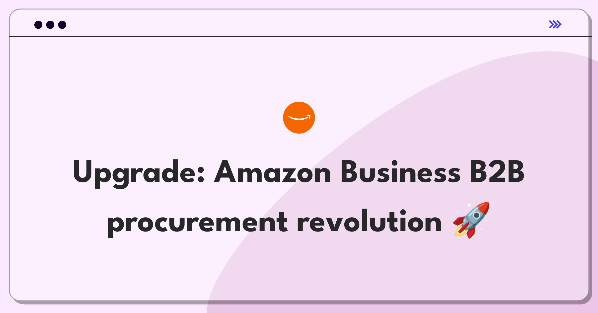 Product Management Strategy Question: Improving Amazon Business platform for B2B e-commerce efficiency